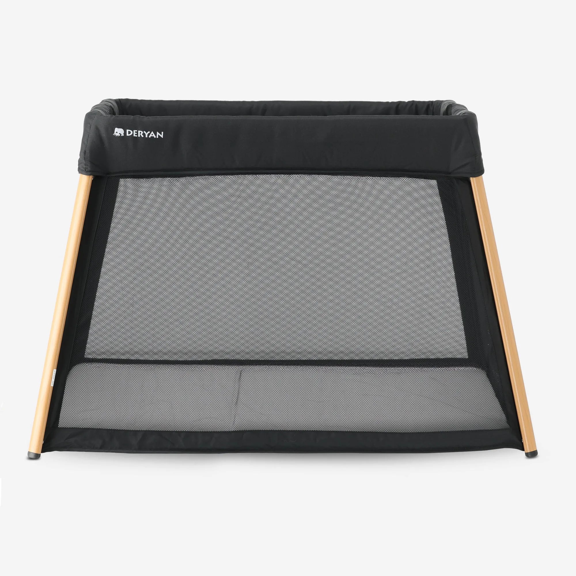 2-in-1 Campingbed en Kinderbox - Inclusief bodemverhoger - Houtlook - Image 5