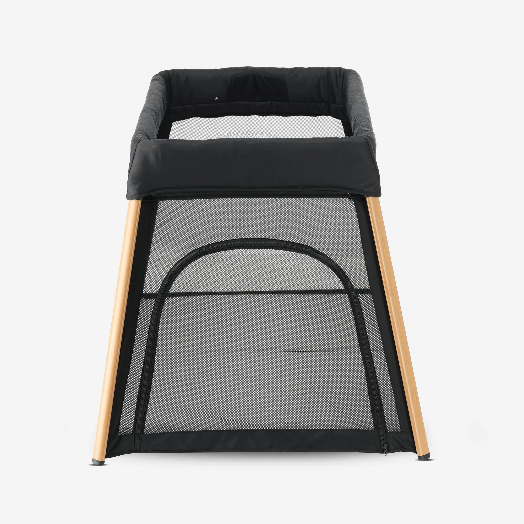2-in-1 Campingbed en Kinderbox - Inclusief bodemverhoger - Houtlook - Image 6