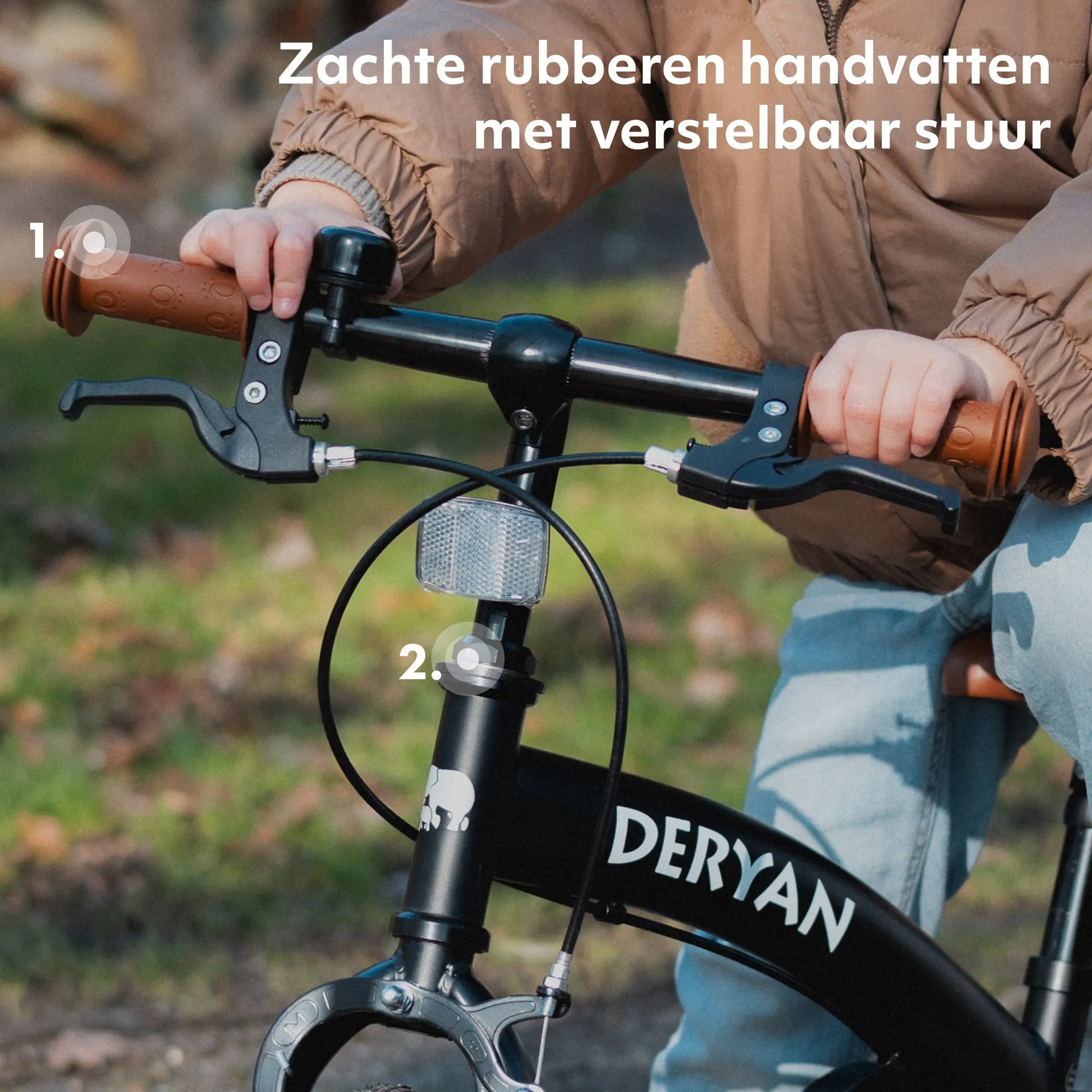 Luxe Kinderfiets 14 inch - 3 in 1 - loopfiets Zwart - Image 13