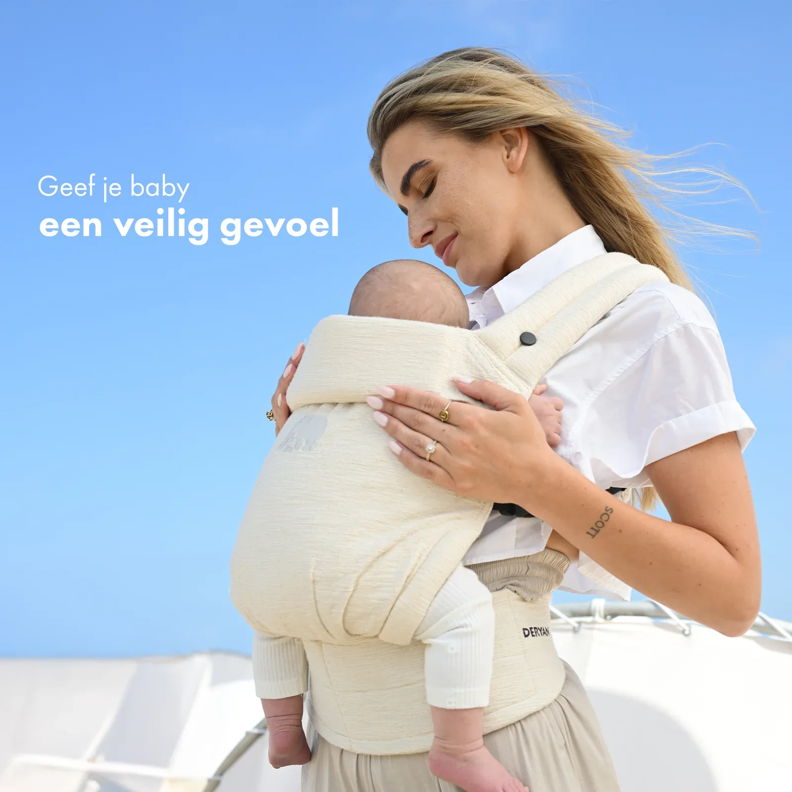 Amora Draagzak Agus Oat in linnen Nougat - Image 6