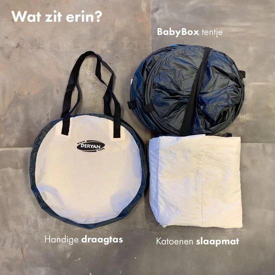 BabyBox baby tentje Campingbedje + katoenen dekje - Ivory - Image 12