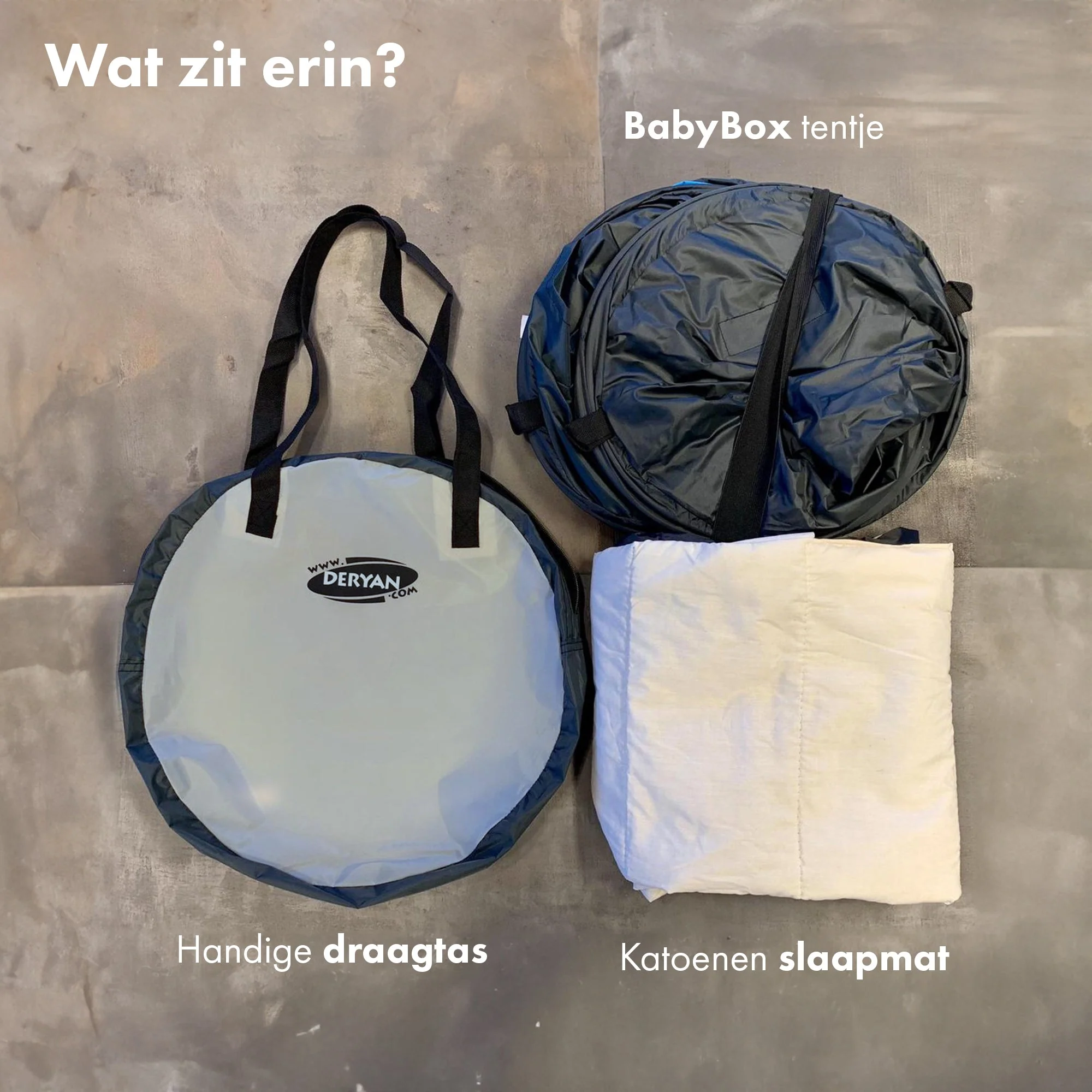 BabyBox baby tentje Campingbedje + katoenen dekje - Sky Blue - Image 9