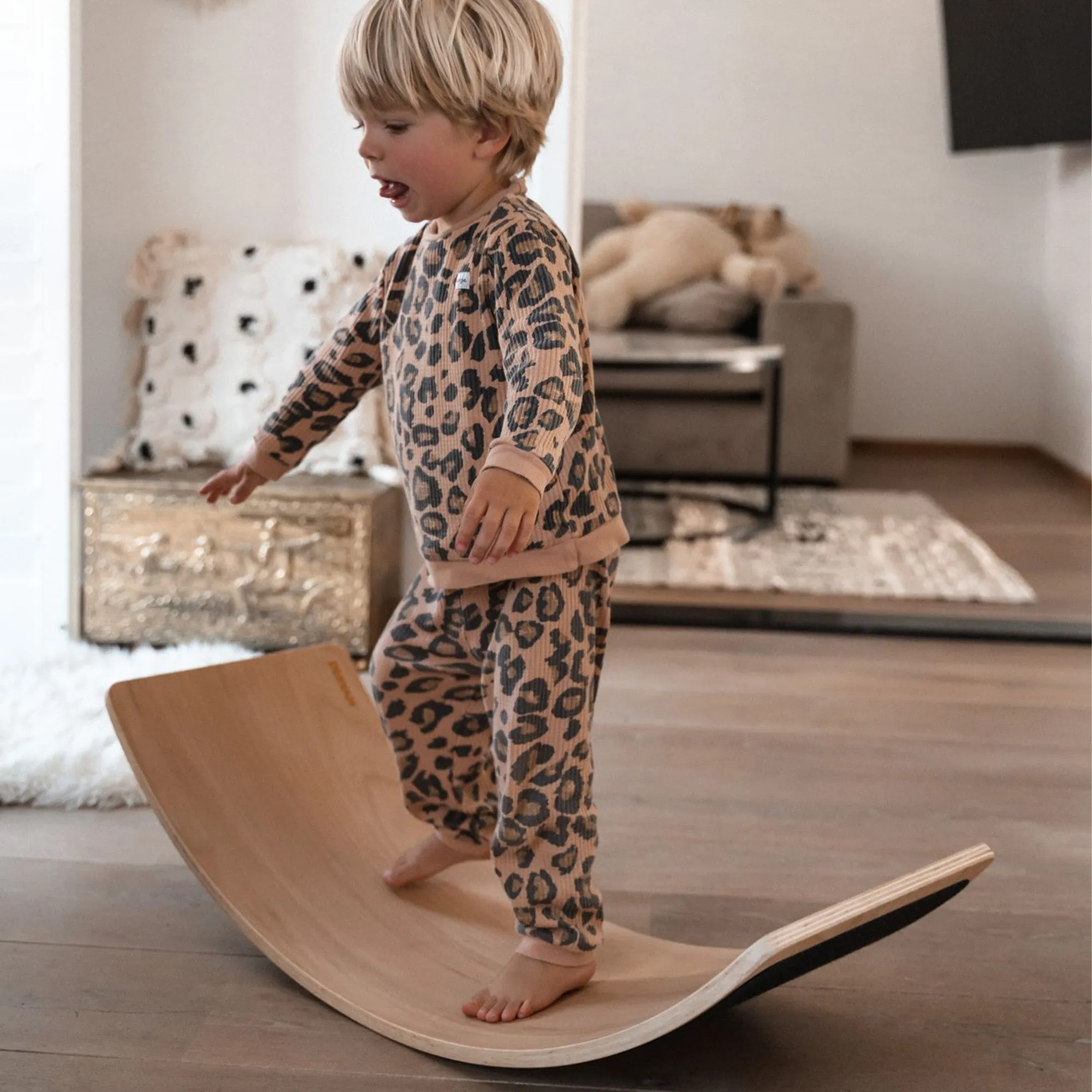 Balance Board Hout met Vilt 90 cm - Image 2