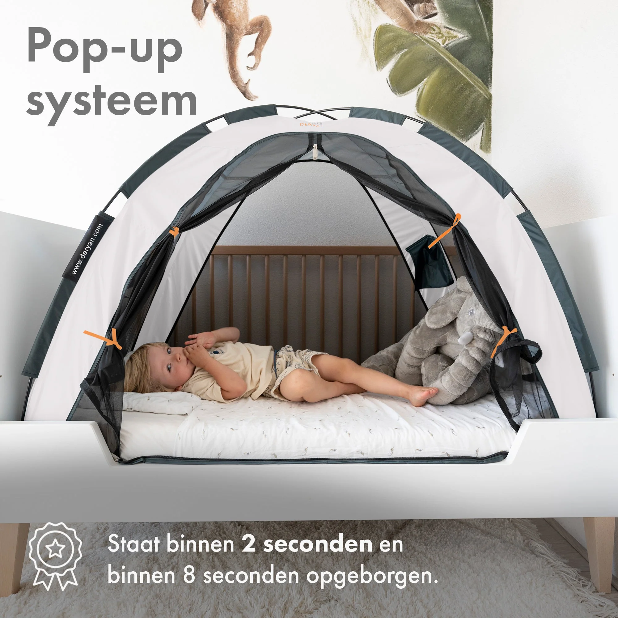 Bedtent Cream 200x90 cm - Image 3