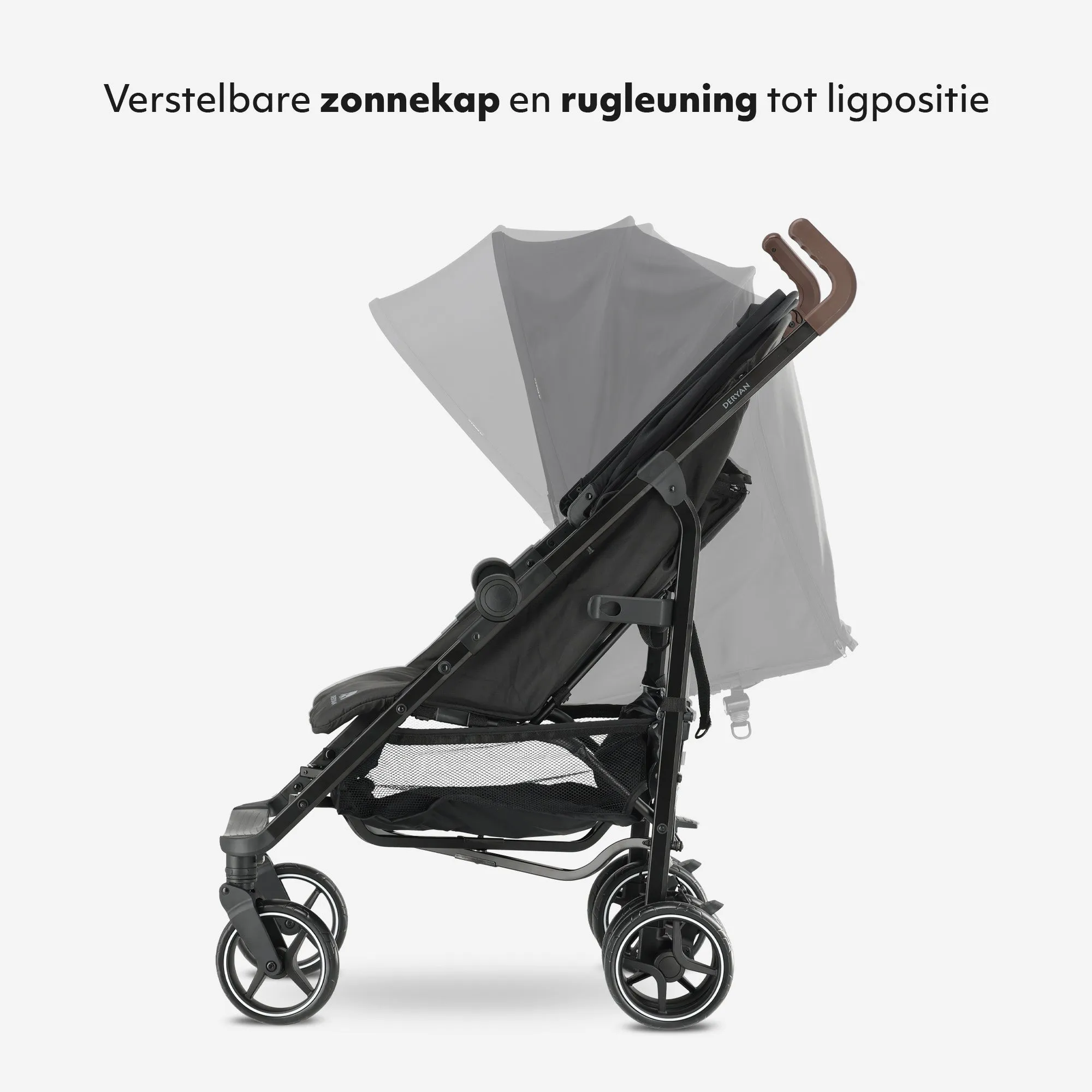 Bobbie Paraplu Buggy - Inclusief muggennet - Inclusief draagtas - Geschikt voor Kinderen tot 22 kg - Zwart - Image 10