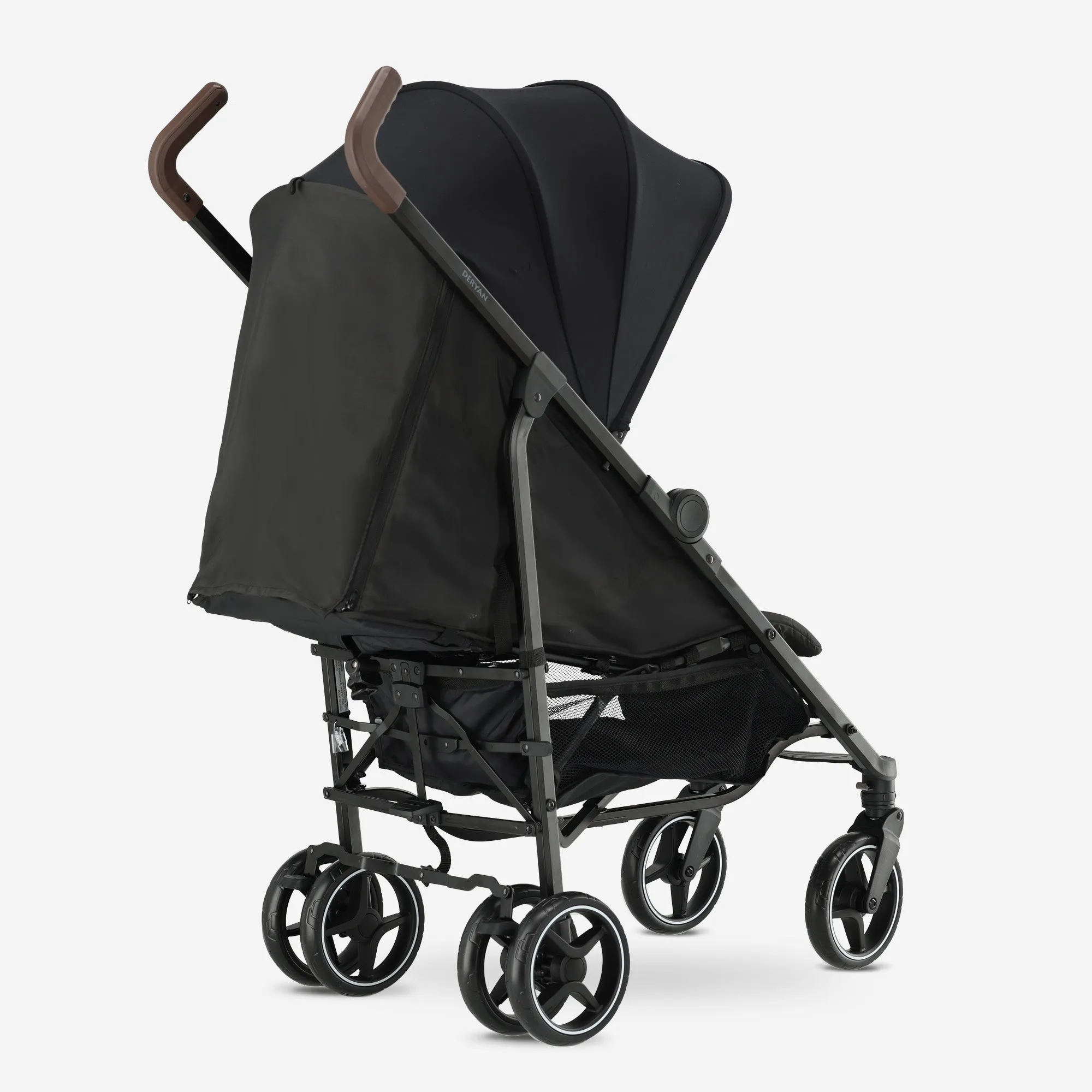 Bobbie Paraplu Buggy - Inclusief muggennet - Inclusief draagtas - Geschikt voor Kinderen tot 22 kg - Zwart - Image 8