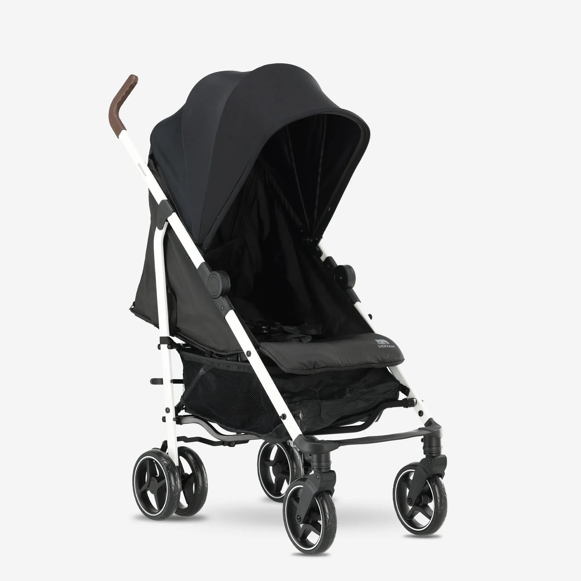Bobbie Paraplu Buggy - Inclusief muggennet - Inclusief draagtas - Geschikt voor Kinderen tot 22 kg - wit frame/zwart - Image 4