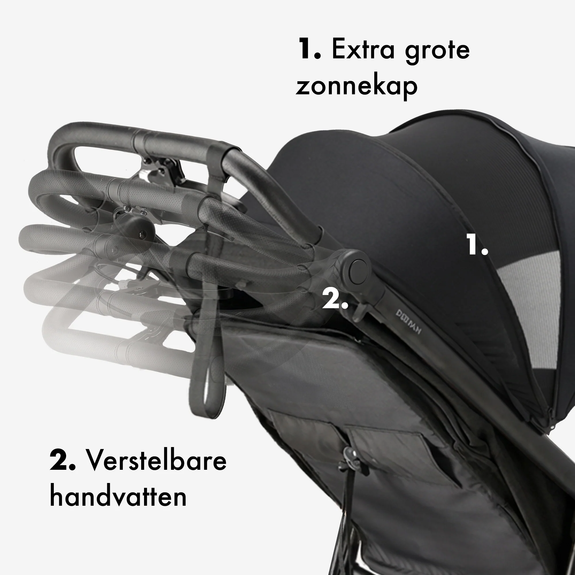 Bolt Hardloop Kinderwagen Zwart - Image 6