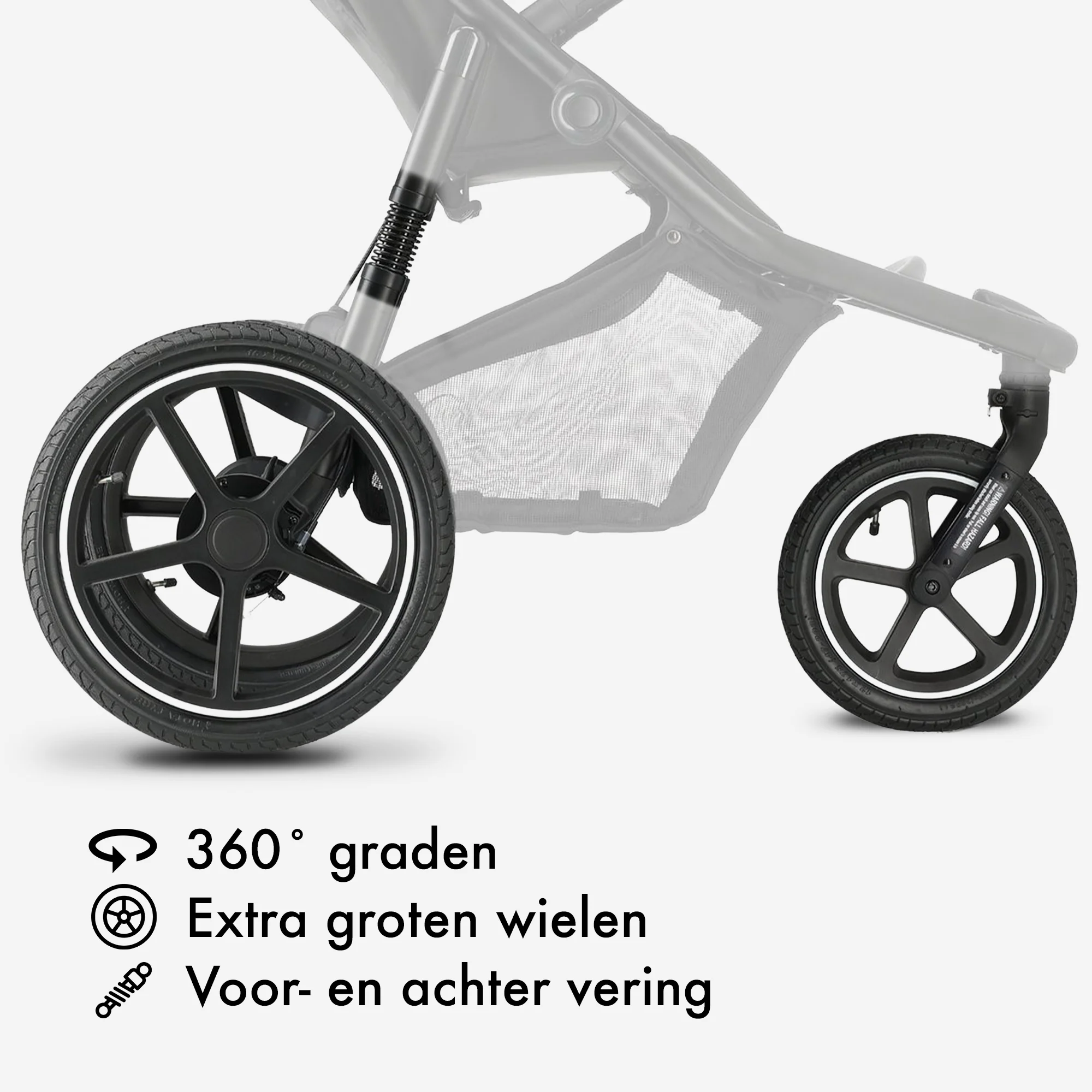 Bolt Hardloop Kinderwagen Zwart - Image 8