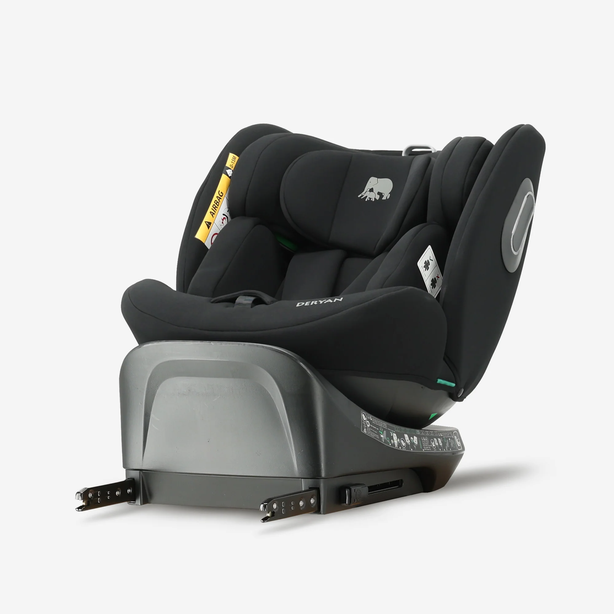 Carly Luxe i-Size Autostoel - 0-36kg - Isofix + steunpoot - 360 draaibaar - Zwart - Image 9