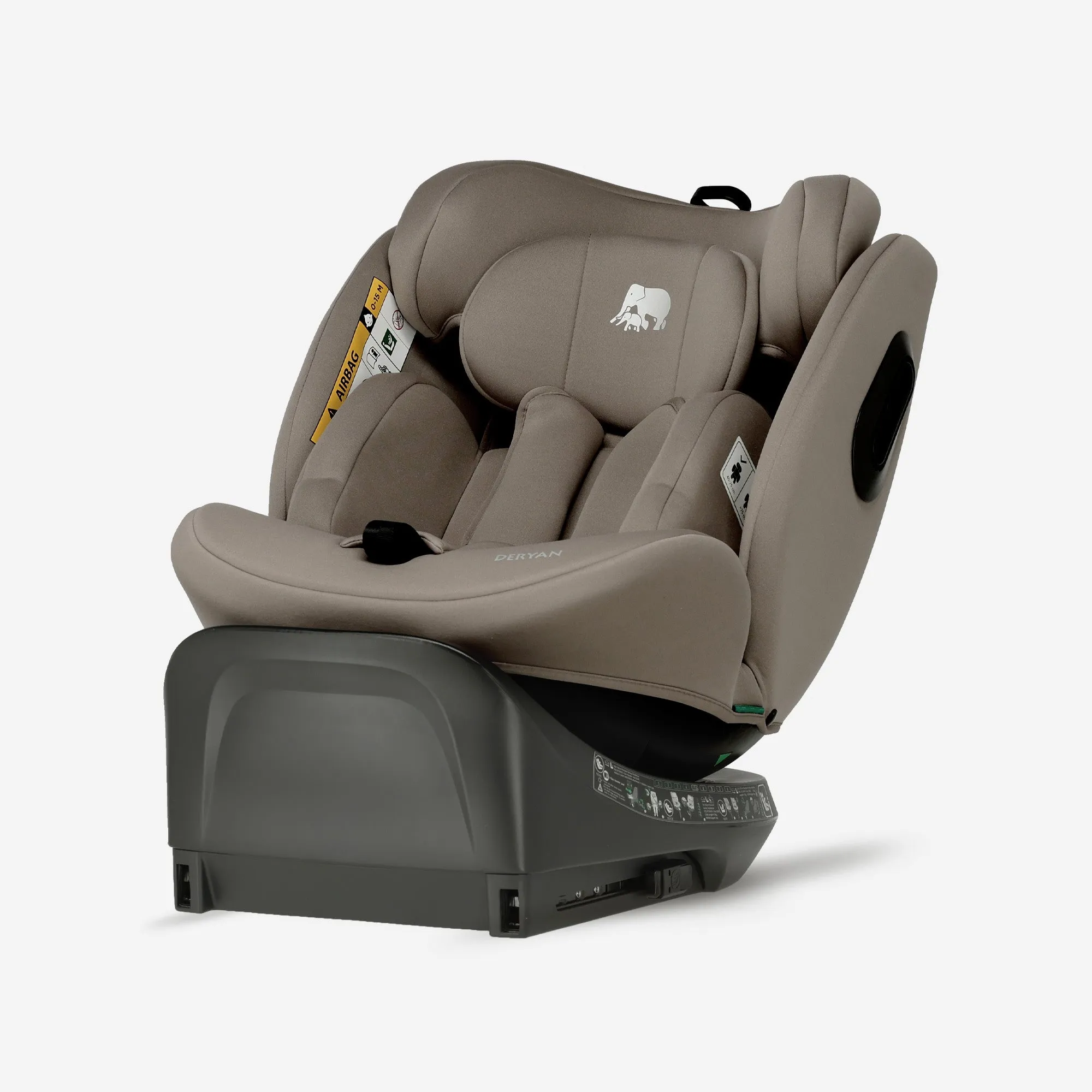 Carly Luxe i-Size Autostoel - 0-36kg - Isofix + steunpoot - 360 draaibaar - Truffle Sand - Image 10