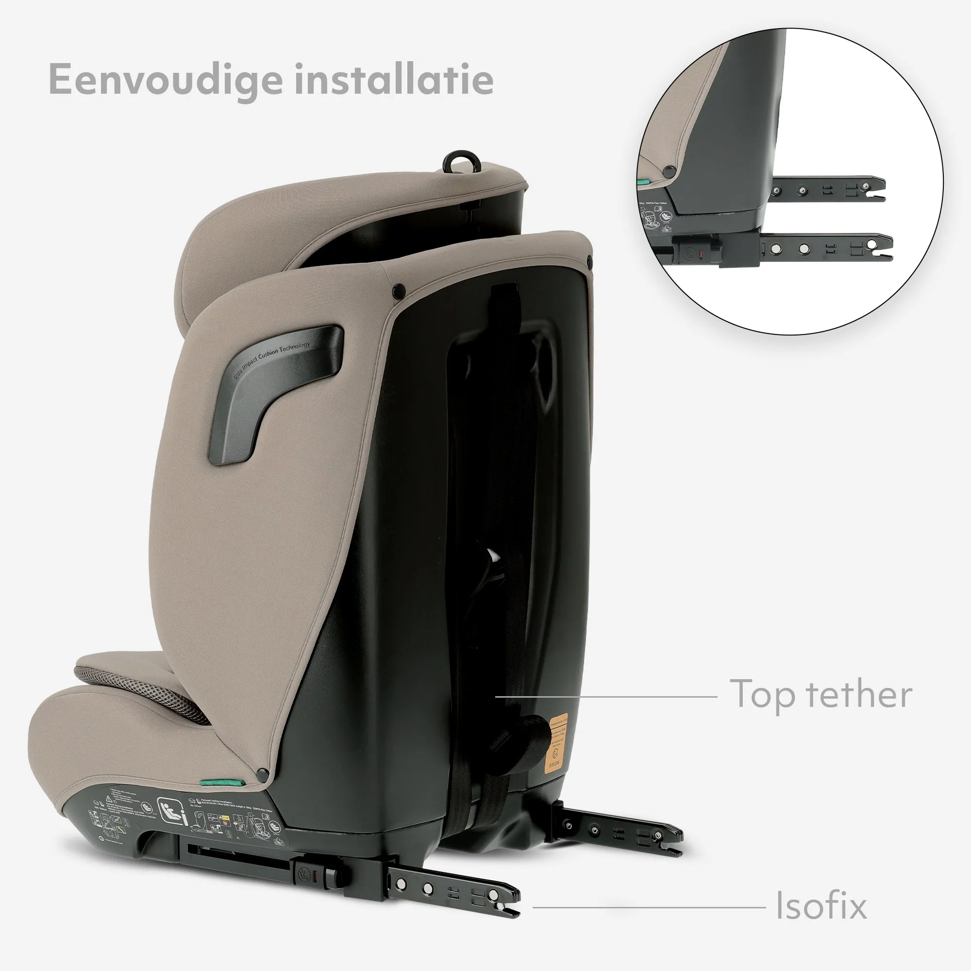 Carter Luxe i-Size/isofix Autostoel 76-150 cm - 9-36 kg - Truffle Sand - Image 6