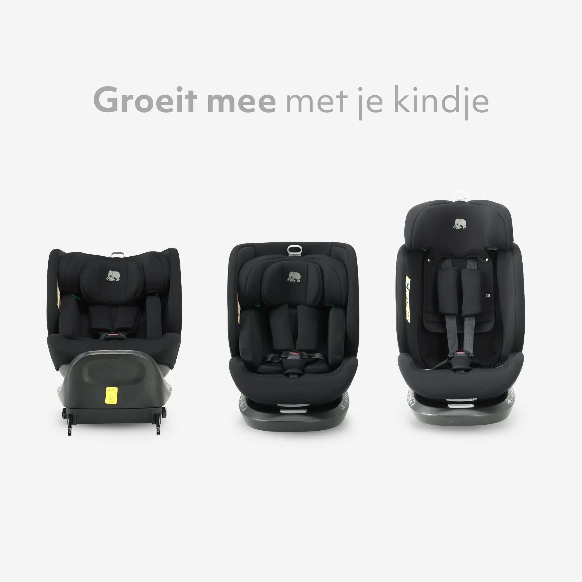 Cassie Luxe I-size Autostoel - Groep 0-1-2-3 - Isofix - Draaibaar 360° - Zwart - Image 4