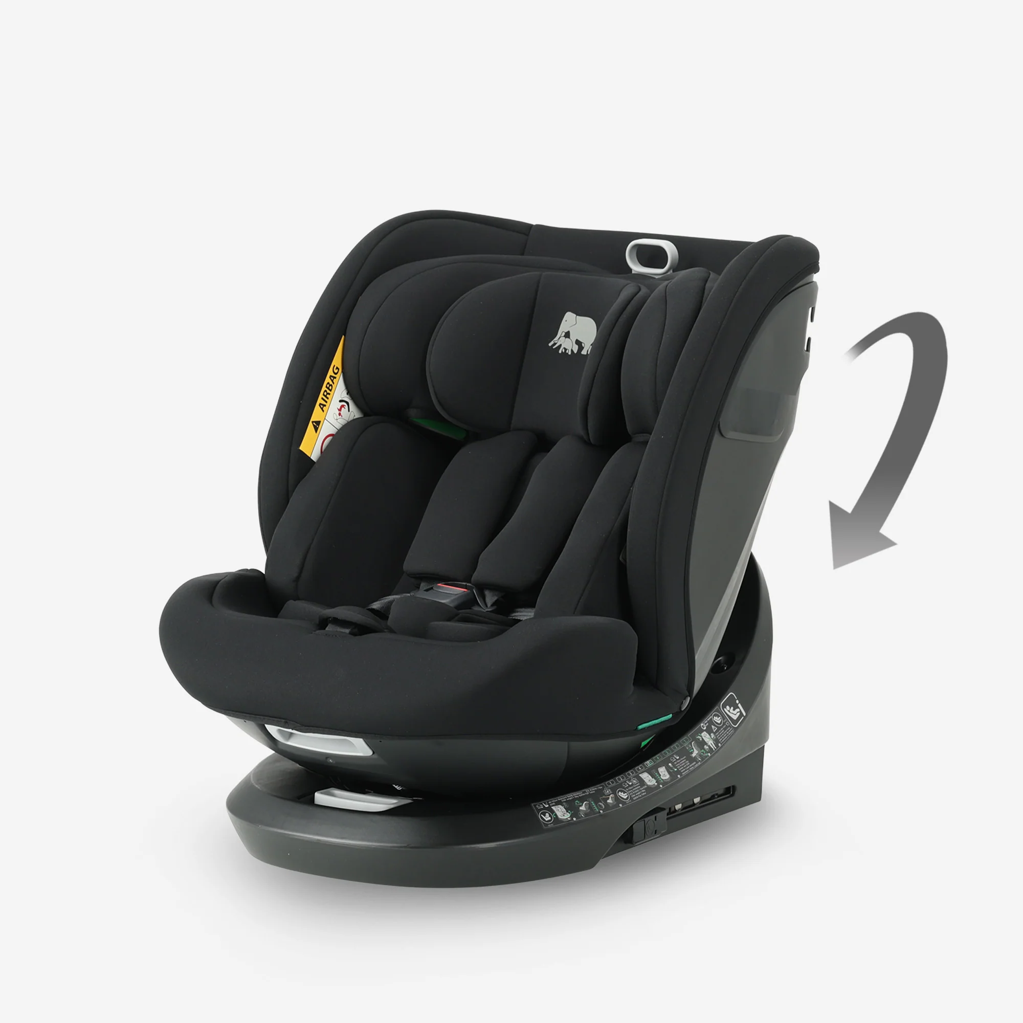 Cassie Luxe I-size Autostoel - Groep 0-1-2-3 - Isofix - Draaibaar 360° - Zwart - Image 9