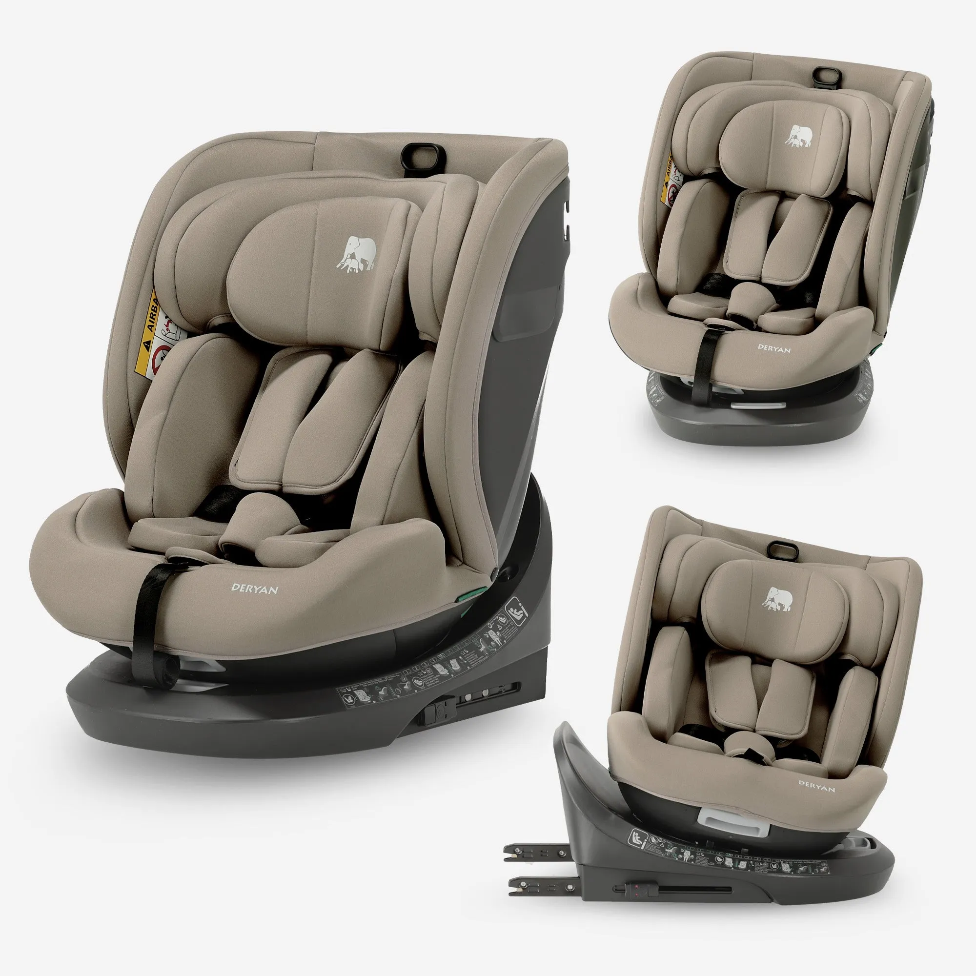 Cassie Luxe i-Size/isofix 360° Autostoel 40-150 cm - 0-36 kg - Truffle Sand