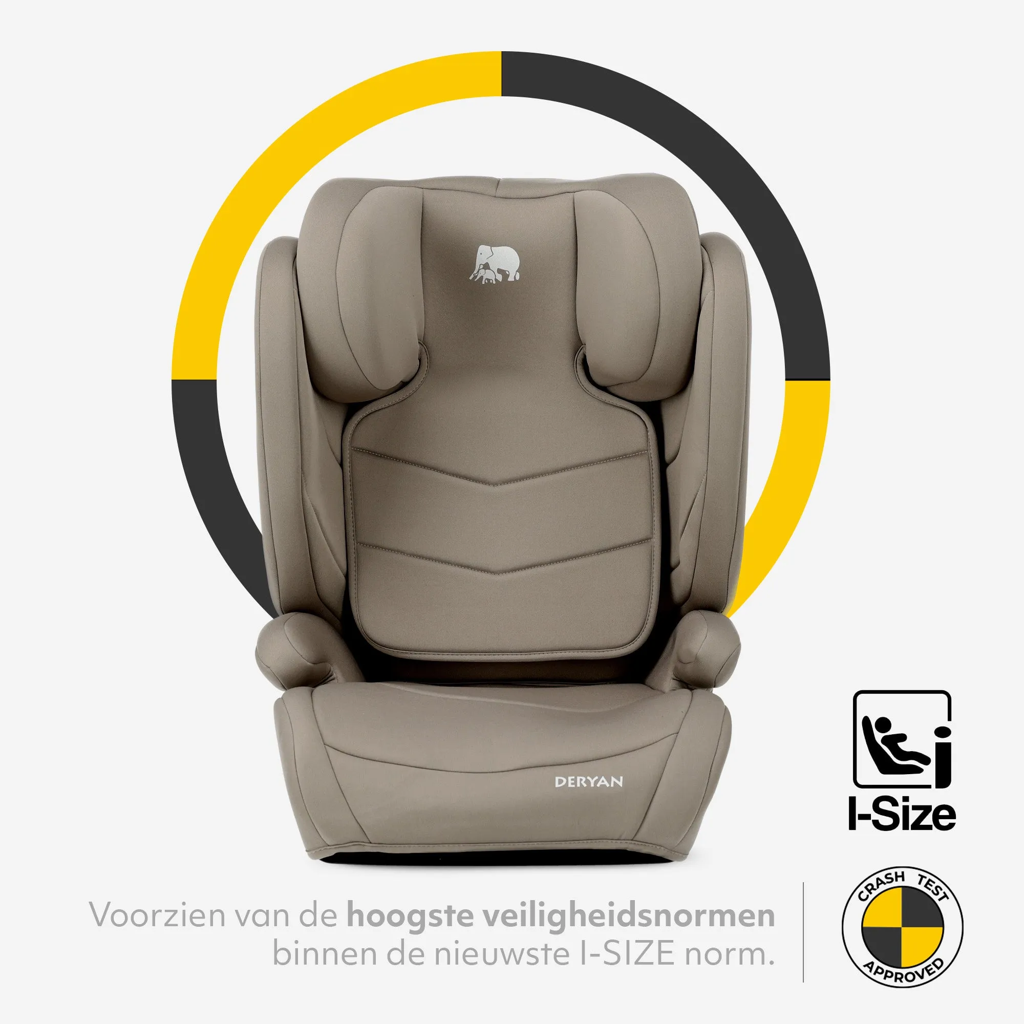 Charlie Basic i-Size Autostoel - Vanaf 3,5 jaar tot ca. 12 jaar -groep 2/3 - 100-150 cm - Truffle Sand - Image 4