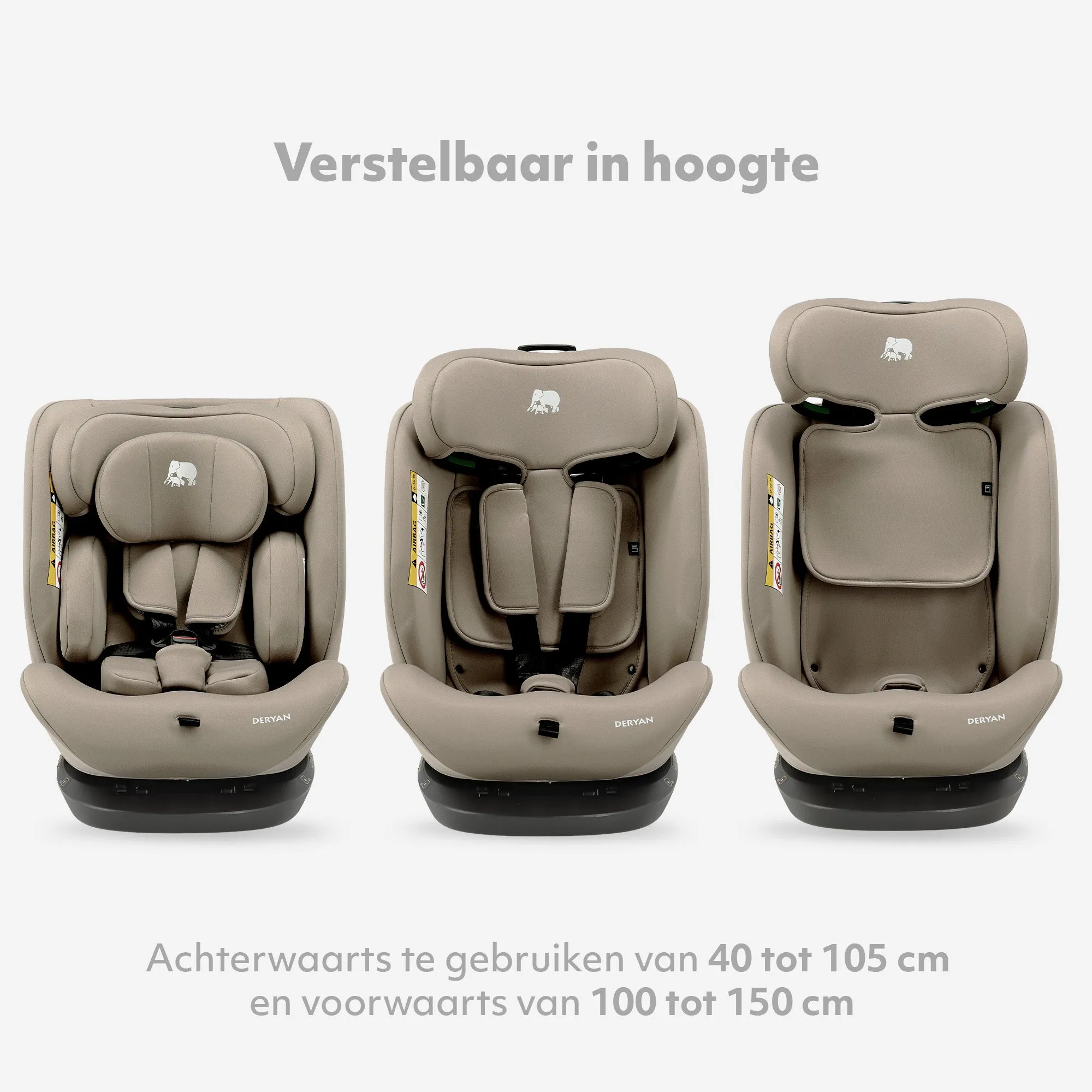 Clyde I-Size Autostoel - 40 tot 150 cm - Truffle Sand - Image 7