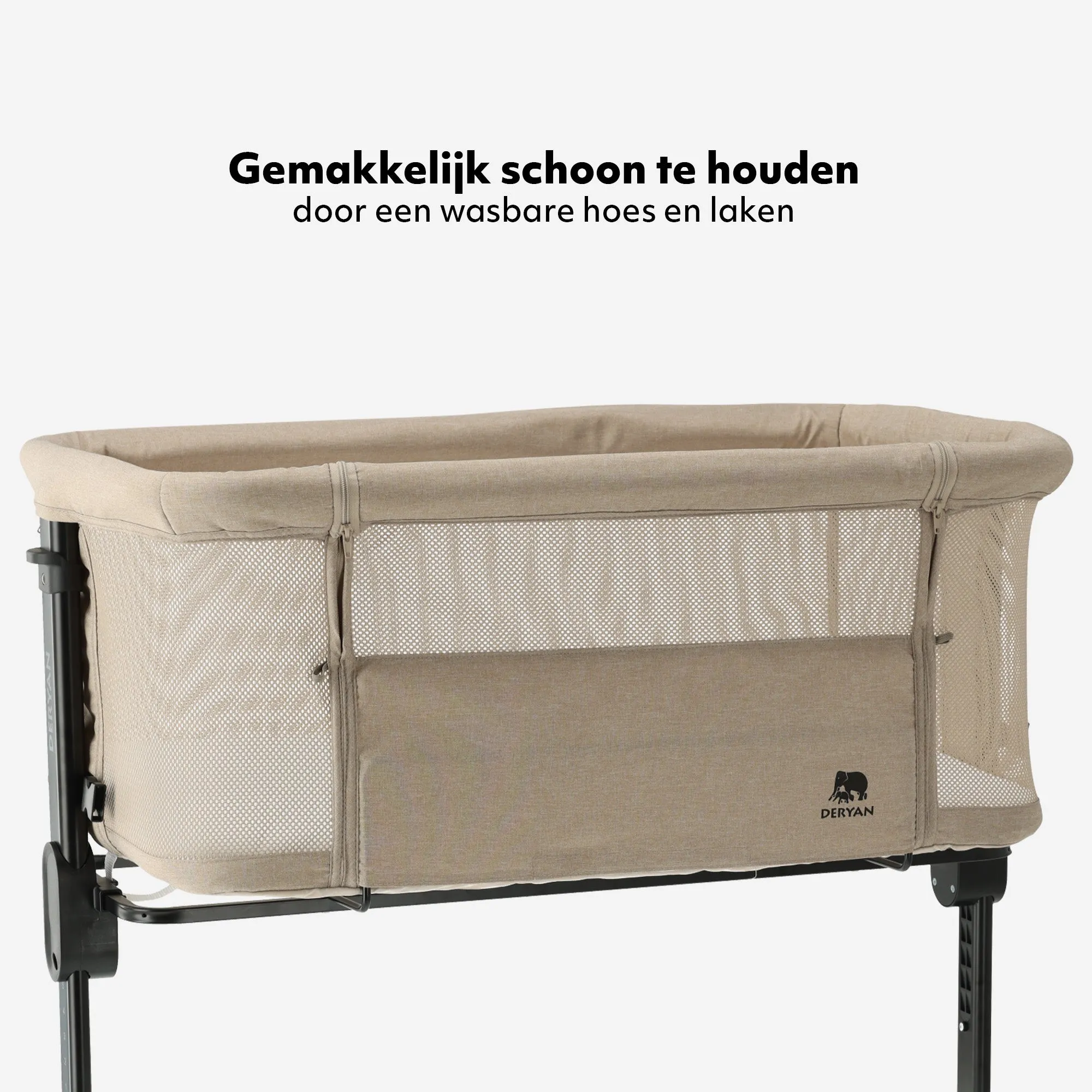 Co-Sleeper Snoozy Wieg - Sand Melange - Image 9