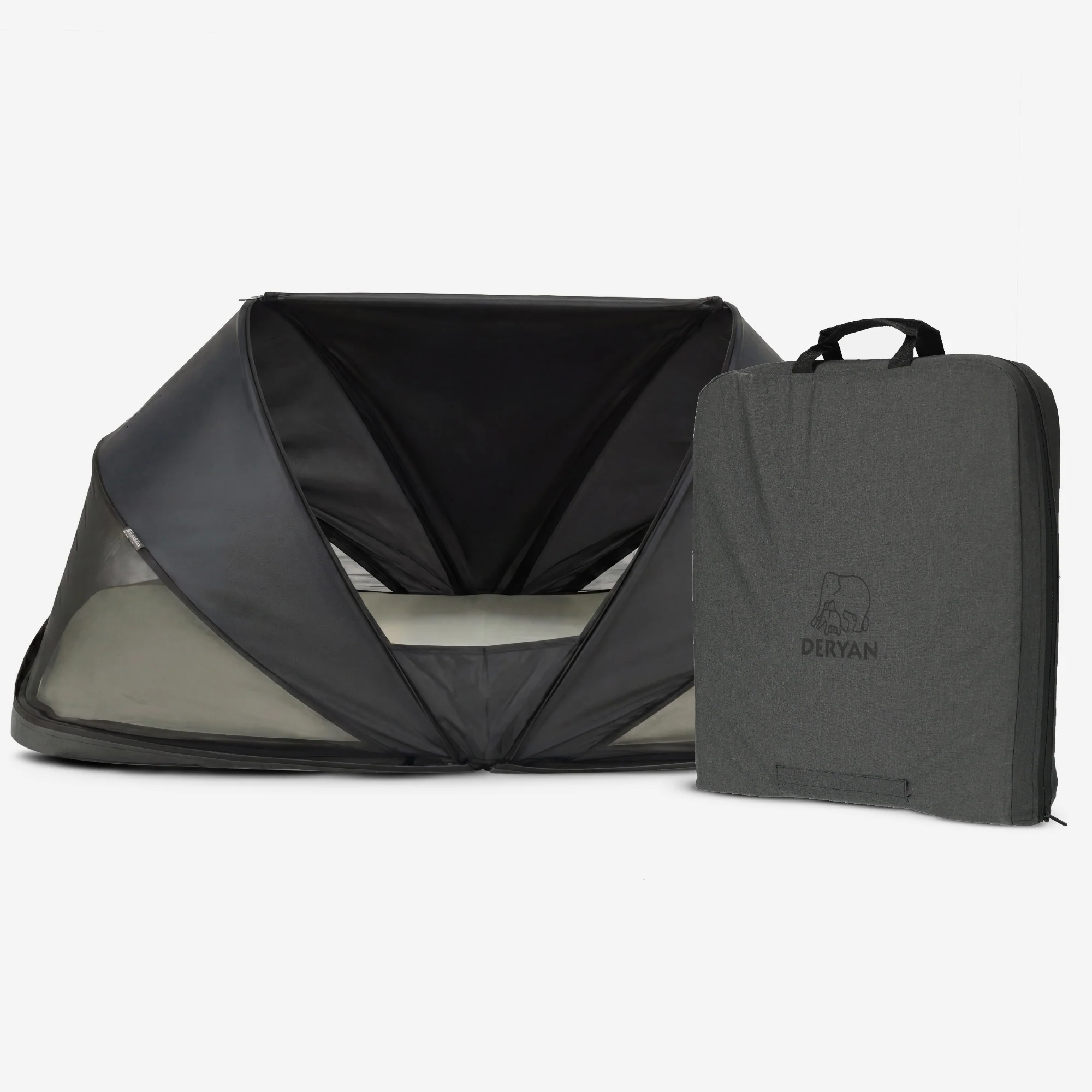 Cutey Campingbedje Babytent - Travelcot - Zwart - Image 2