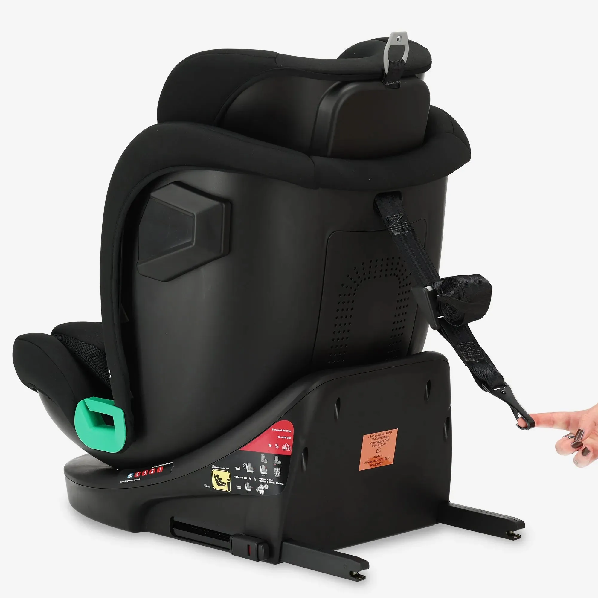Colin Luxe I-size Autostoel - Groep 0-1-2-3 - Isofix - Draaibaar 360° - Zwart - Image 9