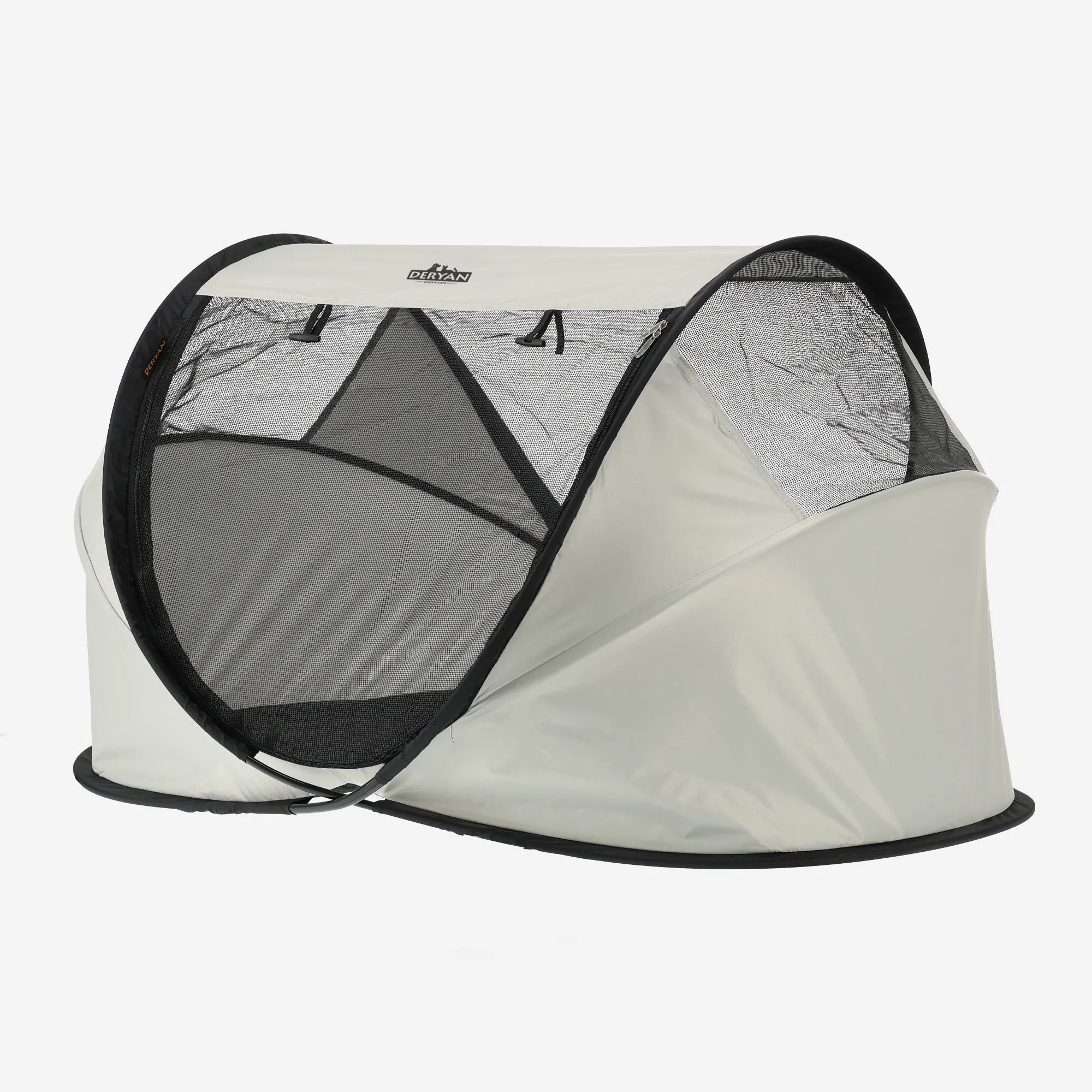 Deryan Dogs & Cats - Luxe Pop-Up Pet Travel-Cot - Hondenren - Pop-up systeem - Opvouwbare bench - Extra dik gaas - Large - Image 3