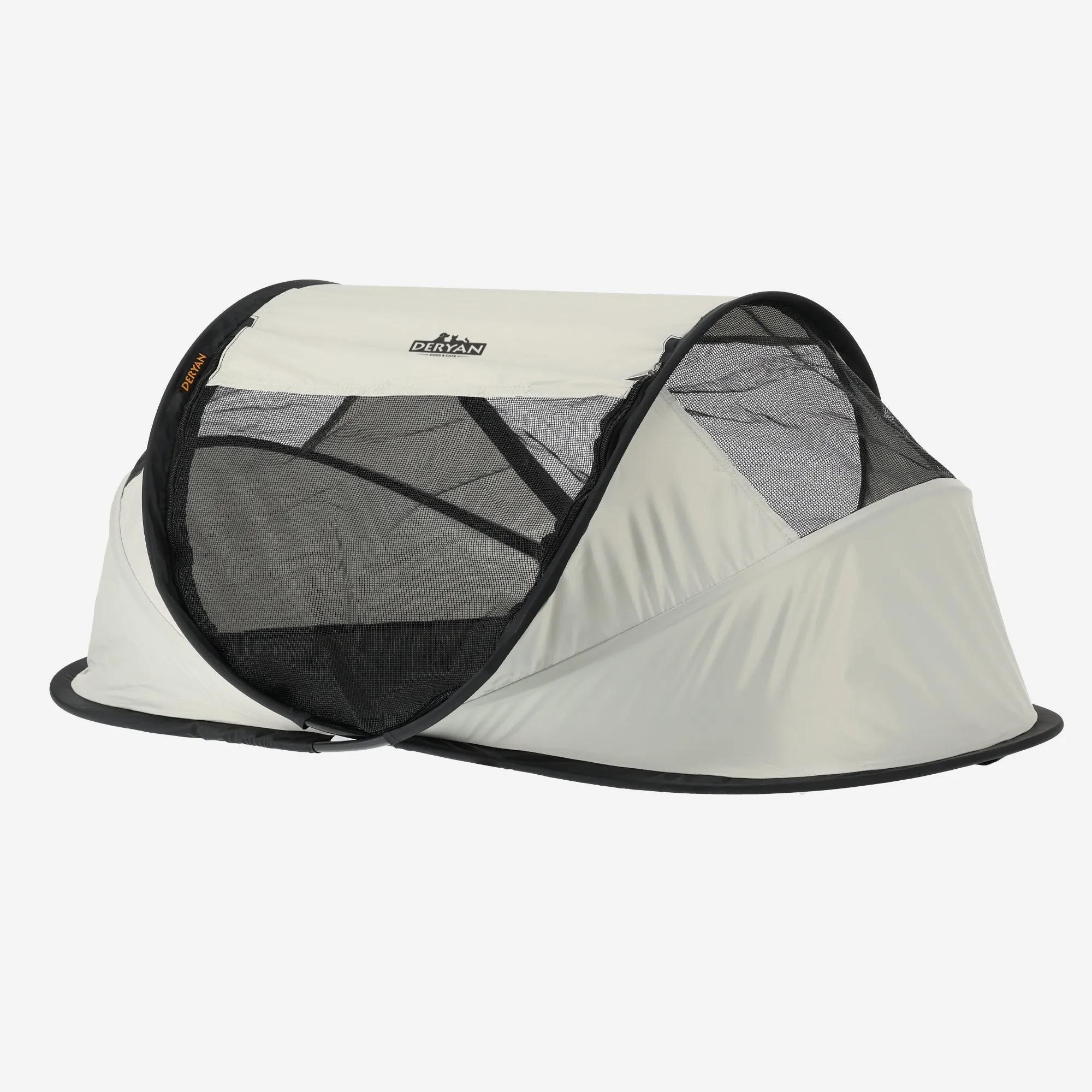 Deryan Dogs & Cats - Luxe Pop-Up Pet Travel-Cot - Hondenren - Pop-up systeem - Opvouwbare bench - Extra dik gaas - Medium - Image 3