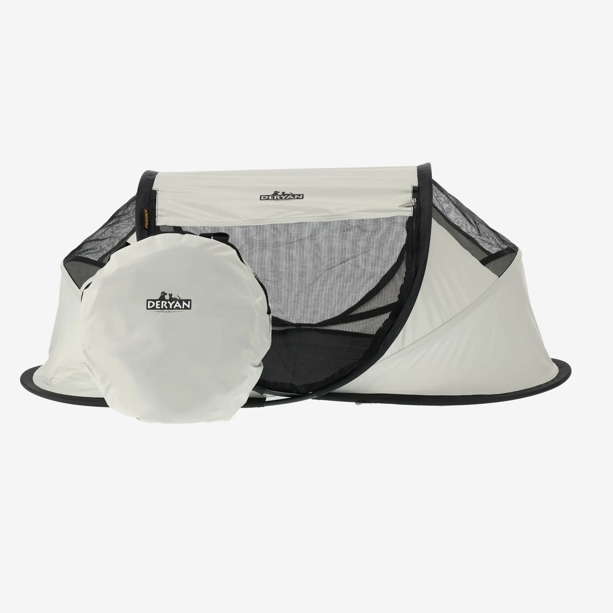 Deryan Dogs & Cats - Luxe Pop-Up Pet Travel-Cot - Hondenren - Pop-up systeem - Opvouwbare bench - Extra dik gaas - Medium - Image 7