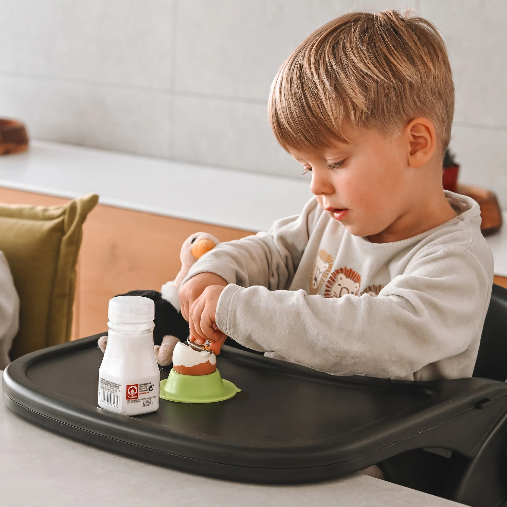 Deryan Luxe Kinderstoel met Bouncer - Zwart/Nougat - Image 15