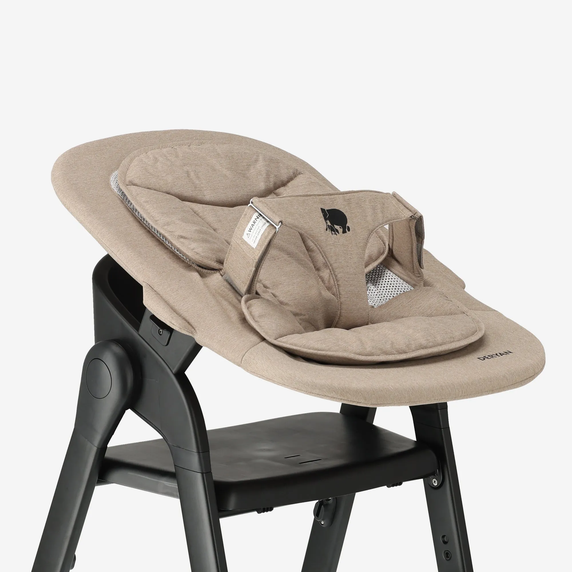 Deryan Luxe Kinderstoel met Bouncer - Zwart/Nougat - Image 20