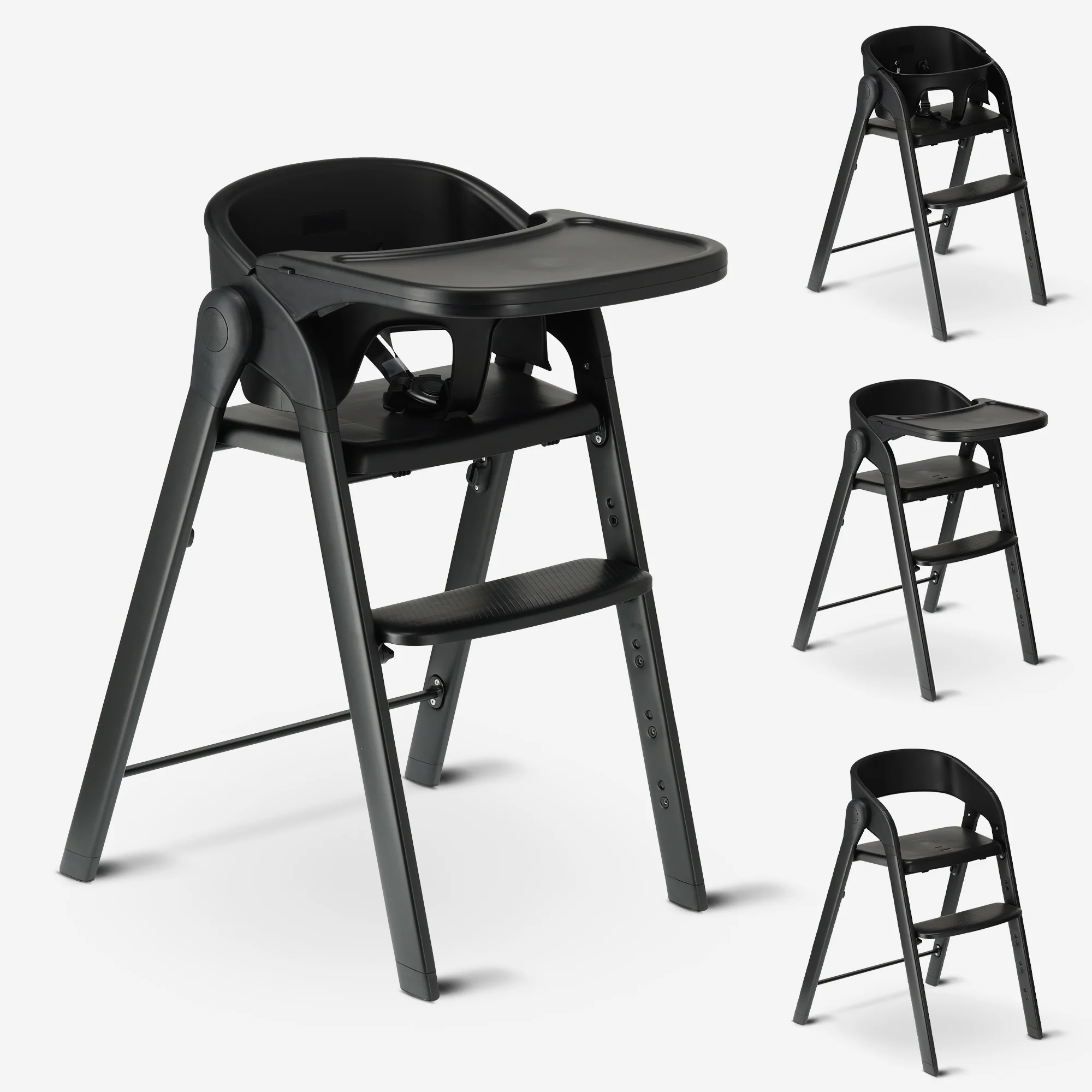Deryan Luxe Kinderstoel met Bouncer - Zwart/Nougat - Image 4