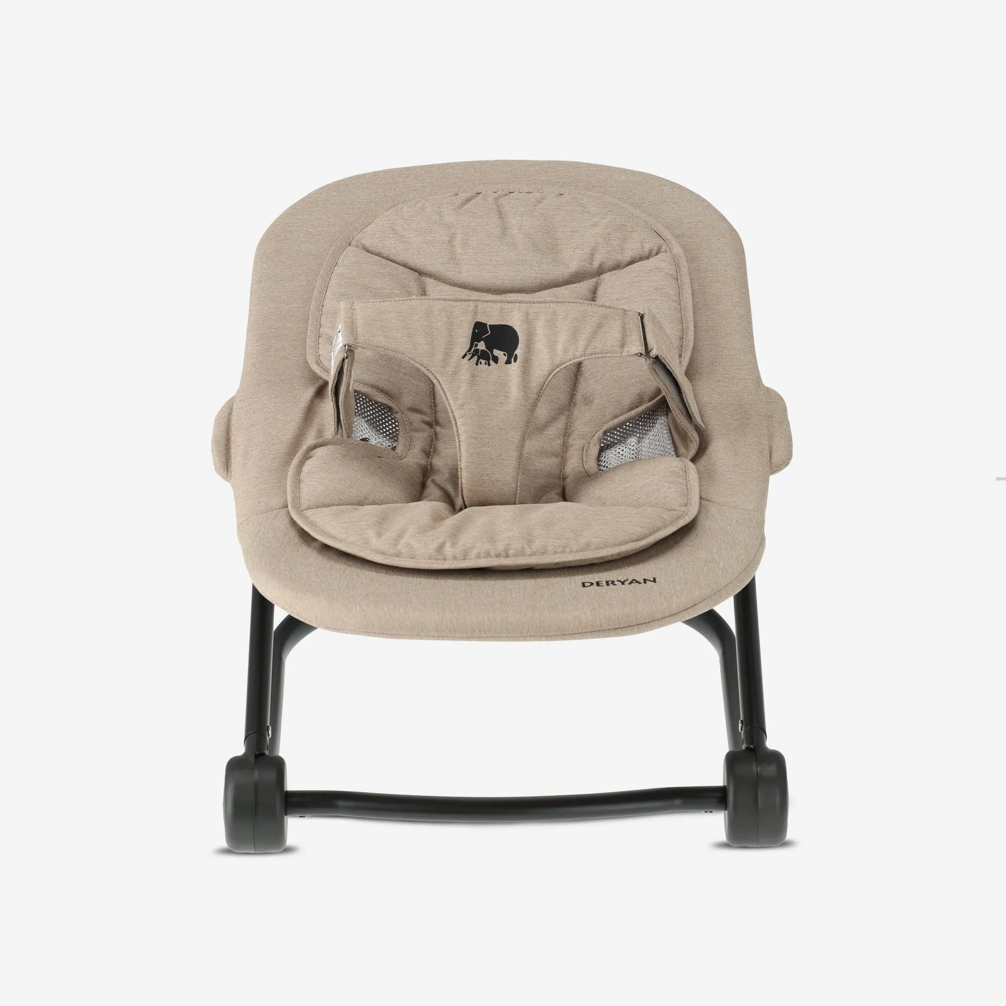 Deryan Luxe Kinderstoel met Bouncer - Zwart/Nougat - Image 6