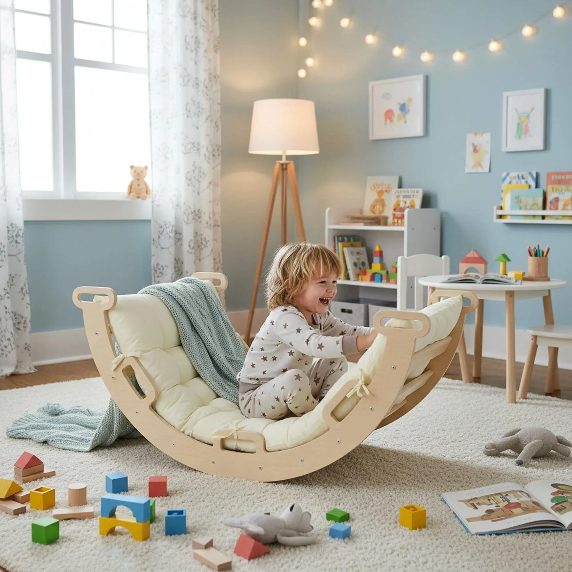 Luxe Houten Klimboog met Kussen - Image 2
