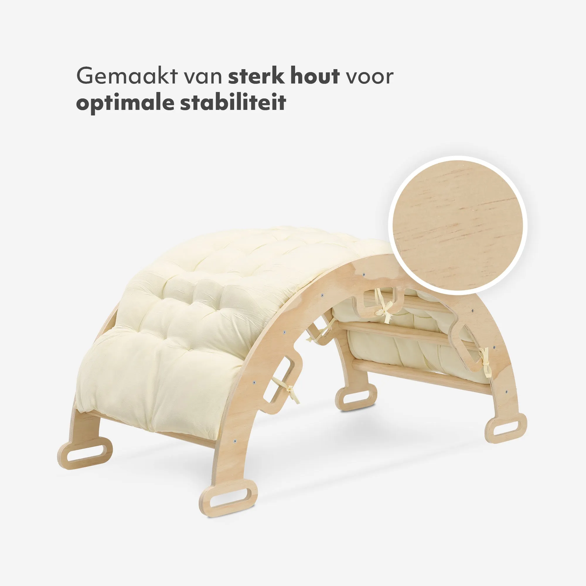 Luxe Houten Klimboog met Kussen - Image 4