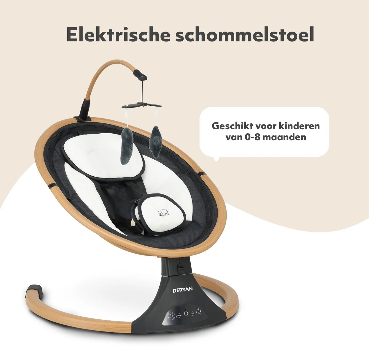 Elektrische Schommelstoel Hout - Image 5