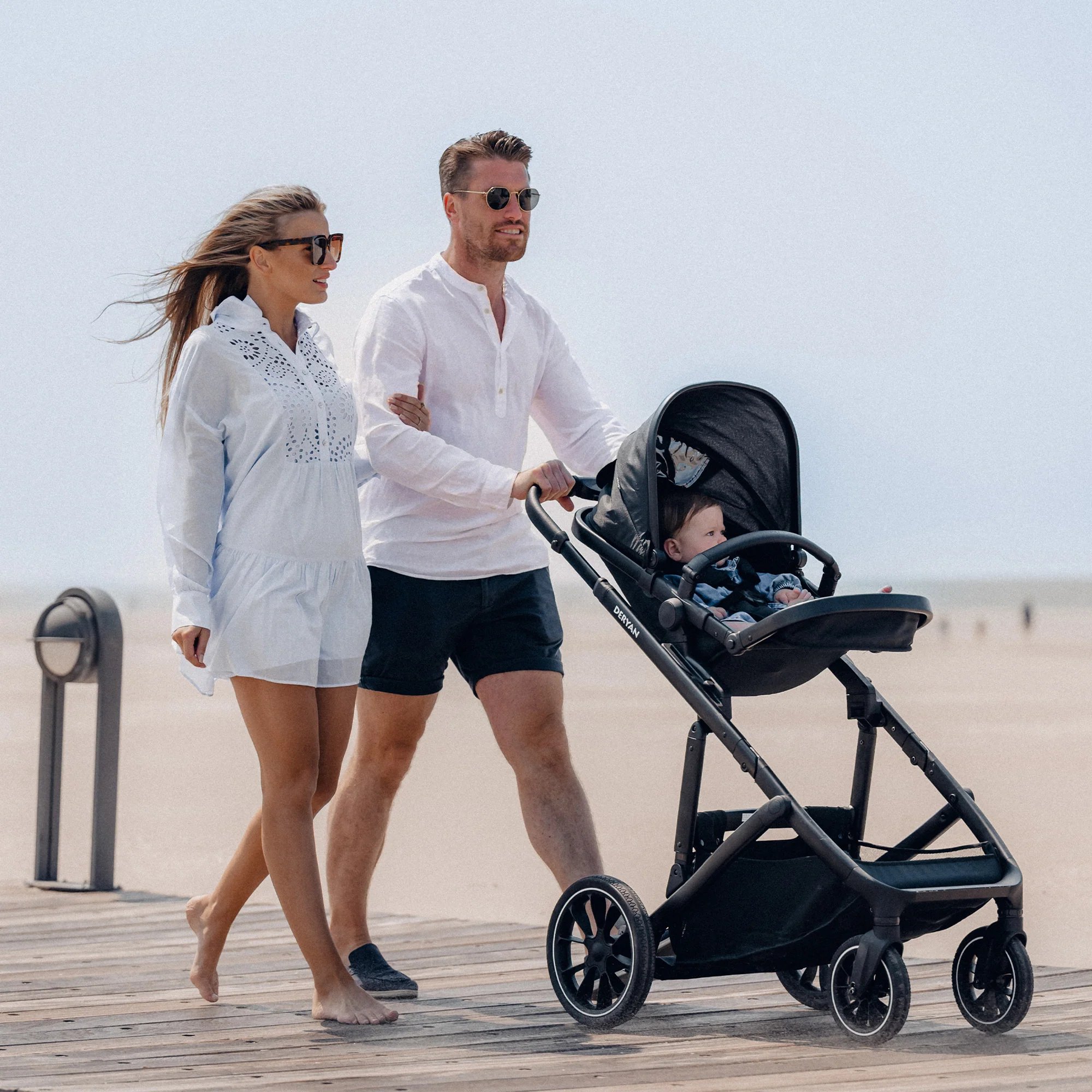 Evy² Duo Kinderwagen Zwart twee zitjes - Image 5