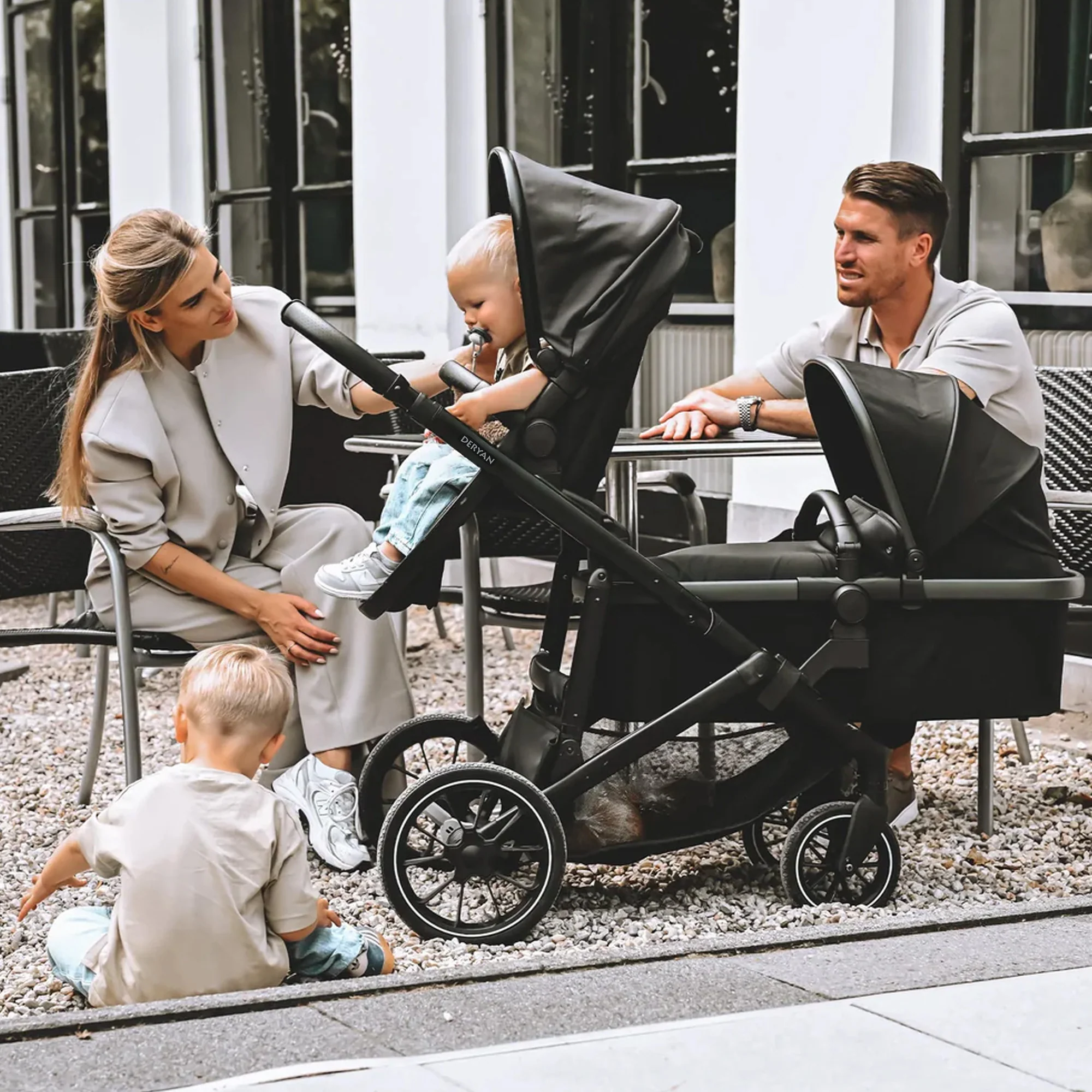 Evy² Duo Kinderwagen Zwart 2 in 1 - Image 5