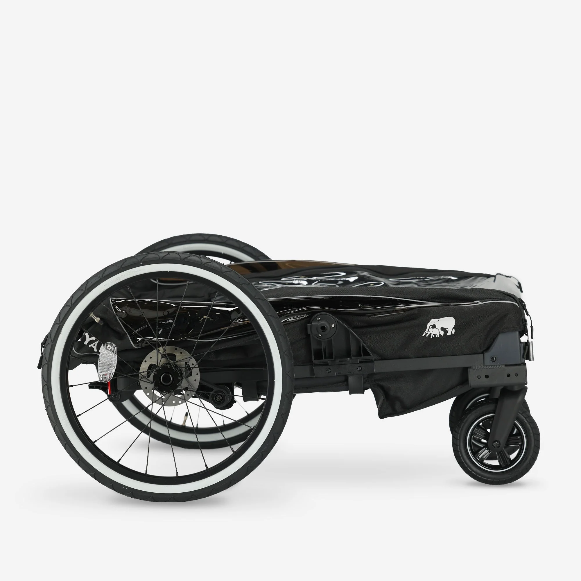 Luxe Fietskar V2 - Wandelwagen - Hardloopkinderwagen Zwart - Image 10