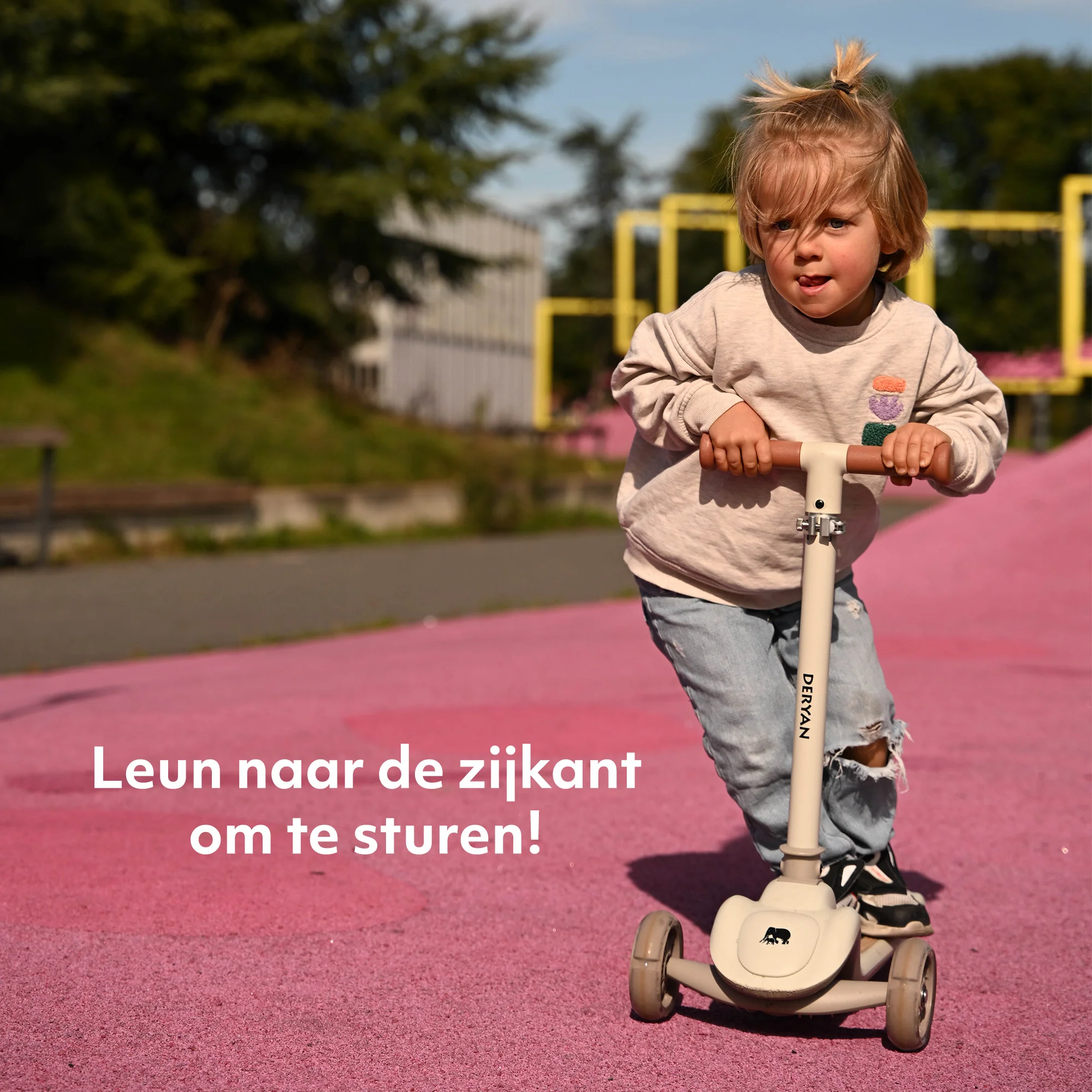Harvey Kinderstep step 3 wielen - leeftijdsgroep 3+ - max 50kg - LED verlichting in de wielen - hoogte verstelbaar 65-70-75-80 cm - Grijs - Image 10