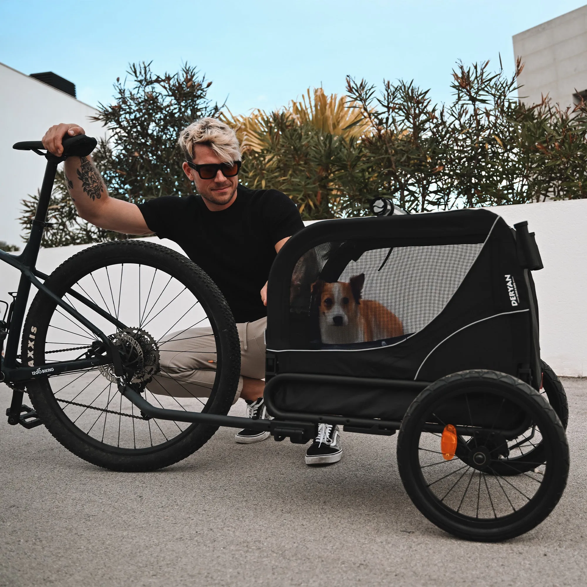 Hondenfietskar 2-in-1 – Opvouwbaar – Tot 20kg – Geschikt voor E-bikes - Image 11