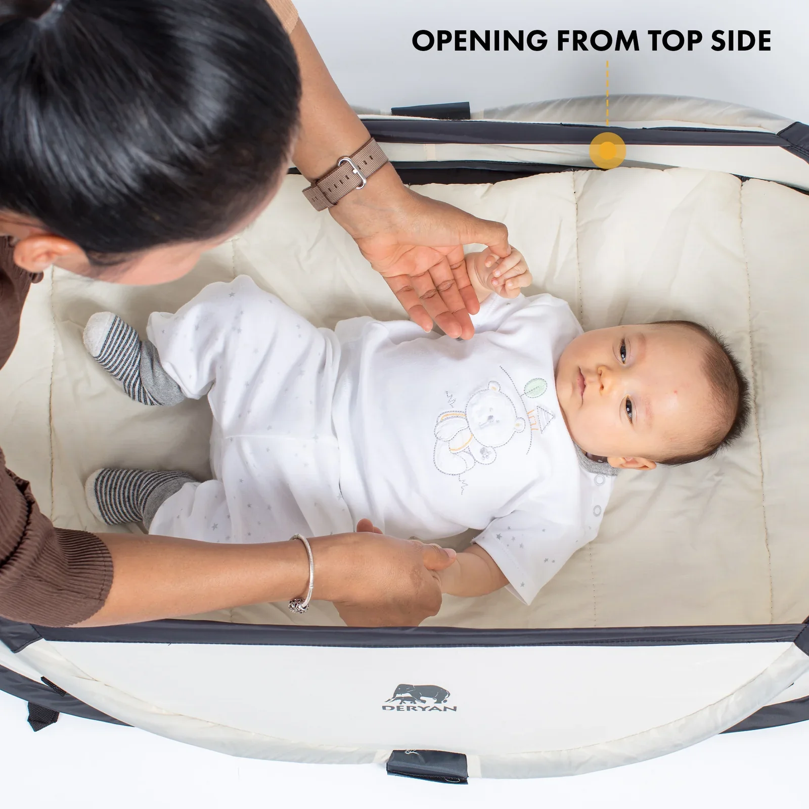 Infant Campingbedje - Cream - Image 3
