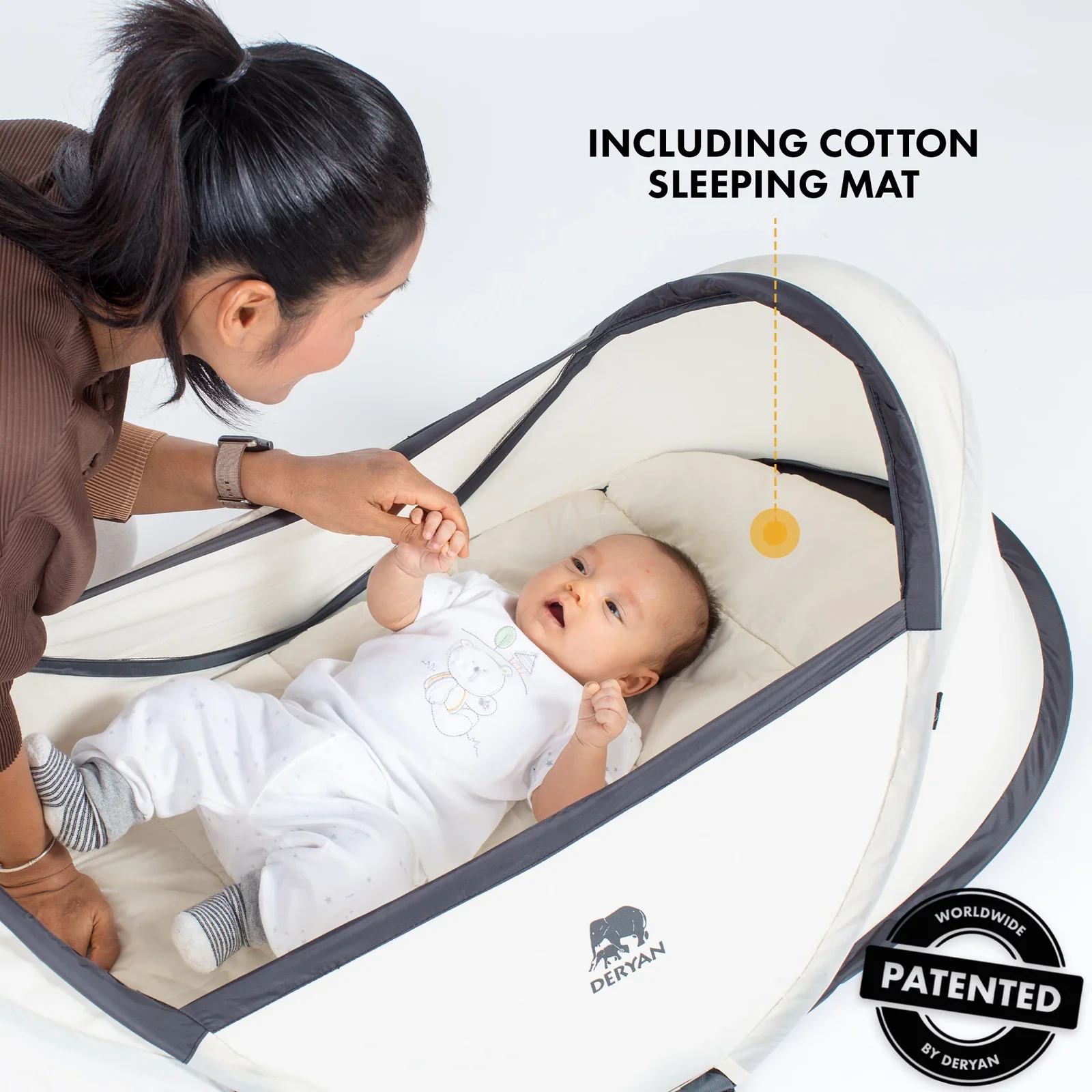 Infant Campingbedje - Cream - Image 4