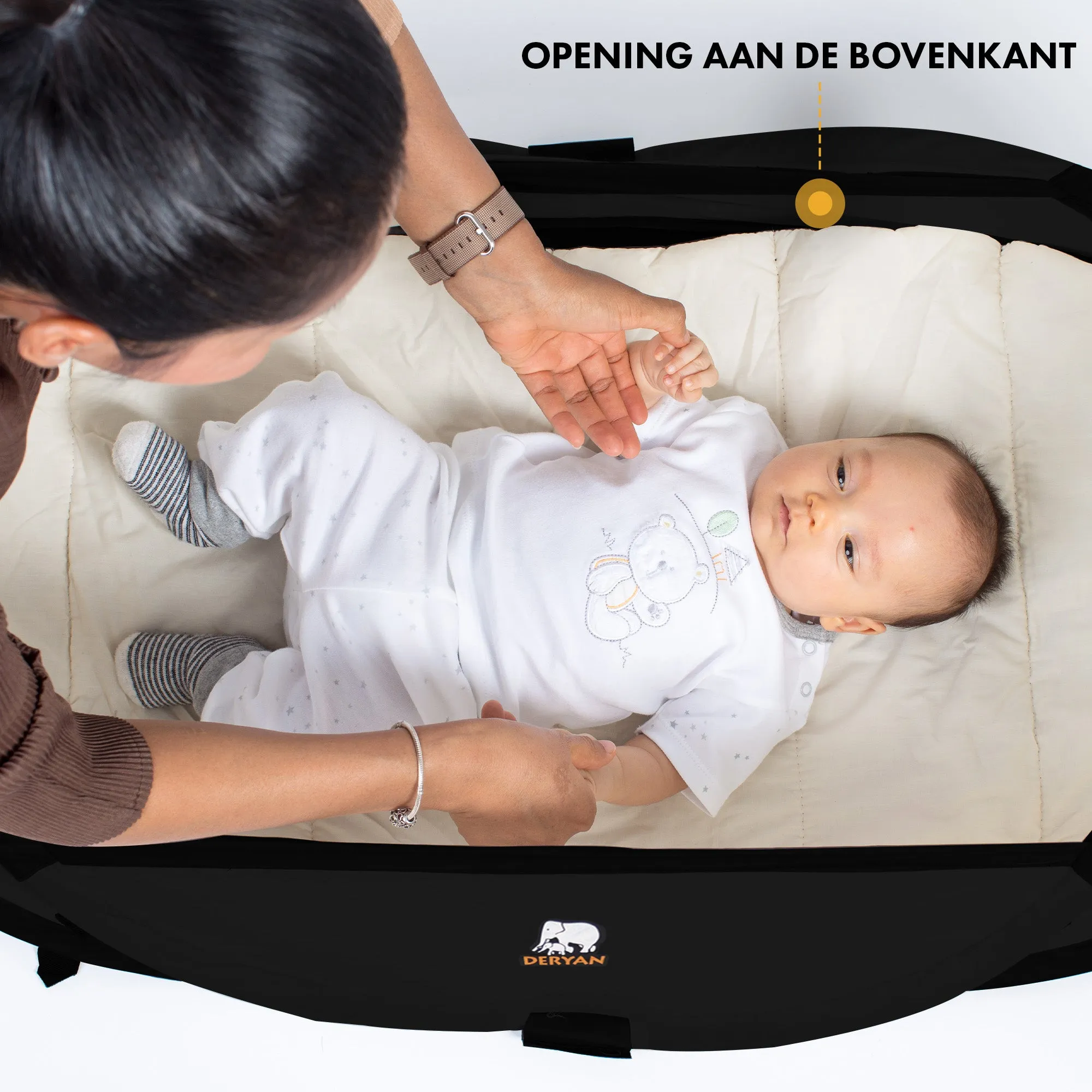 Infant Campingbedje - Zwart - Image 3