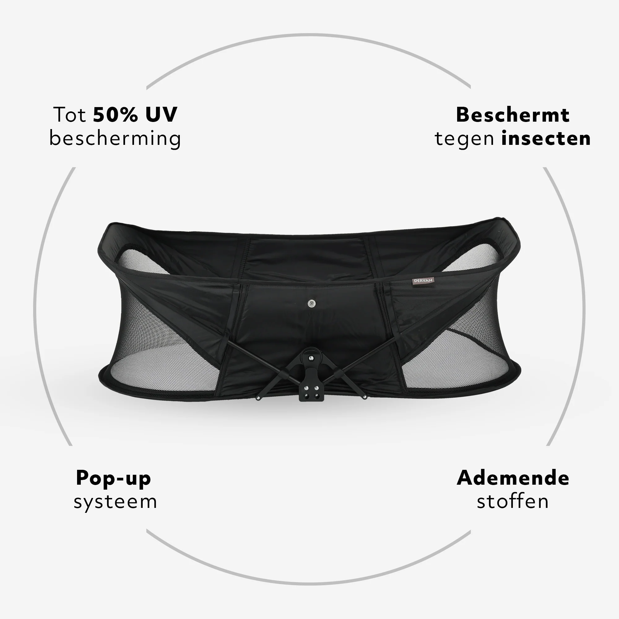 Infant Deluxe BabyBox Campingbedje - Zwart - Image 6