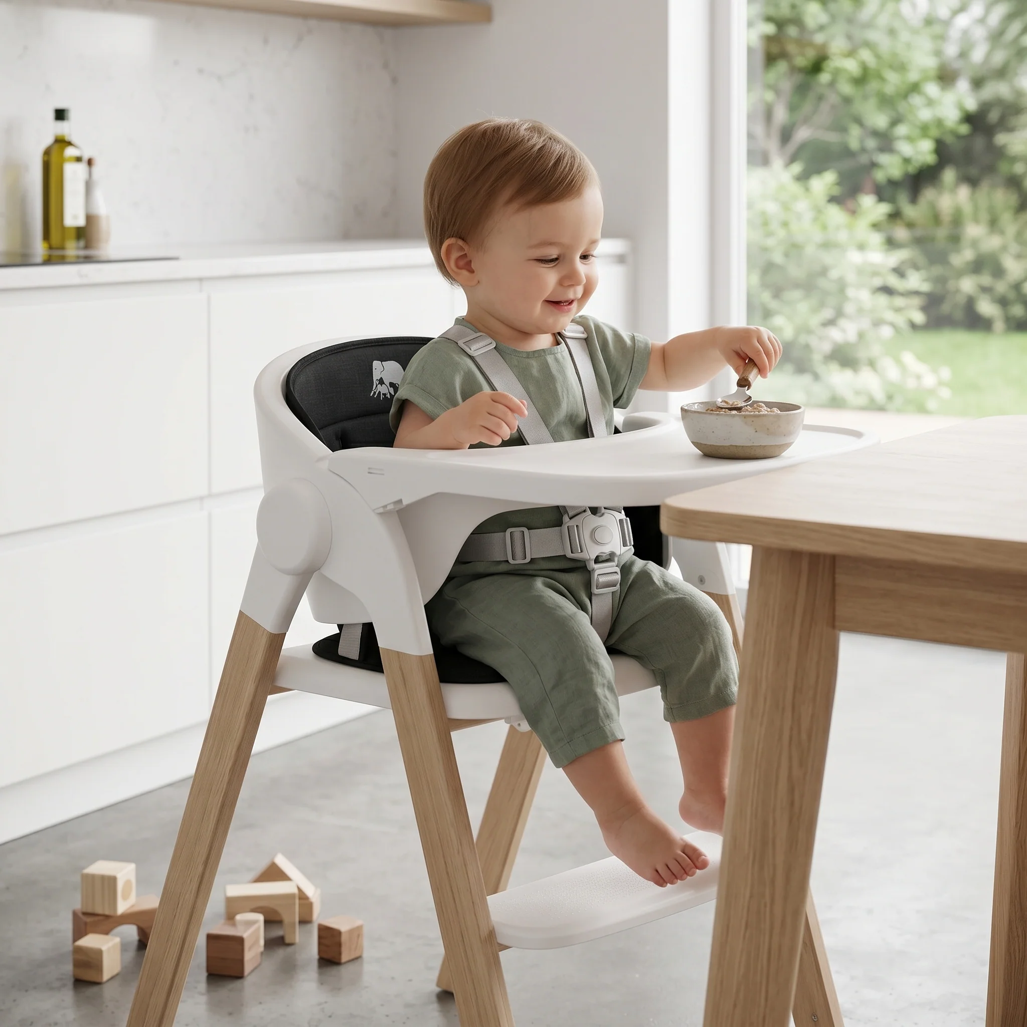 Inlegkussen Kinderstoel Zwart - Image 3