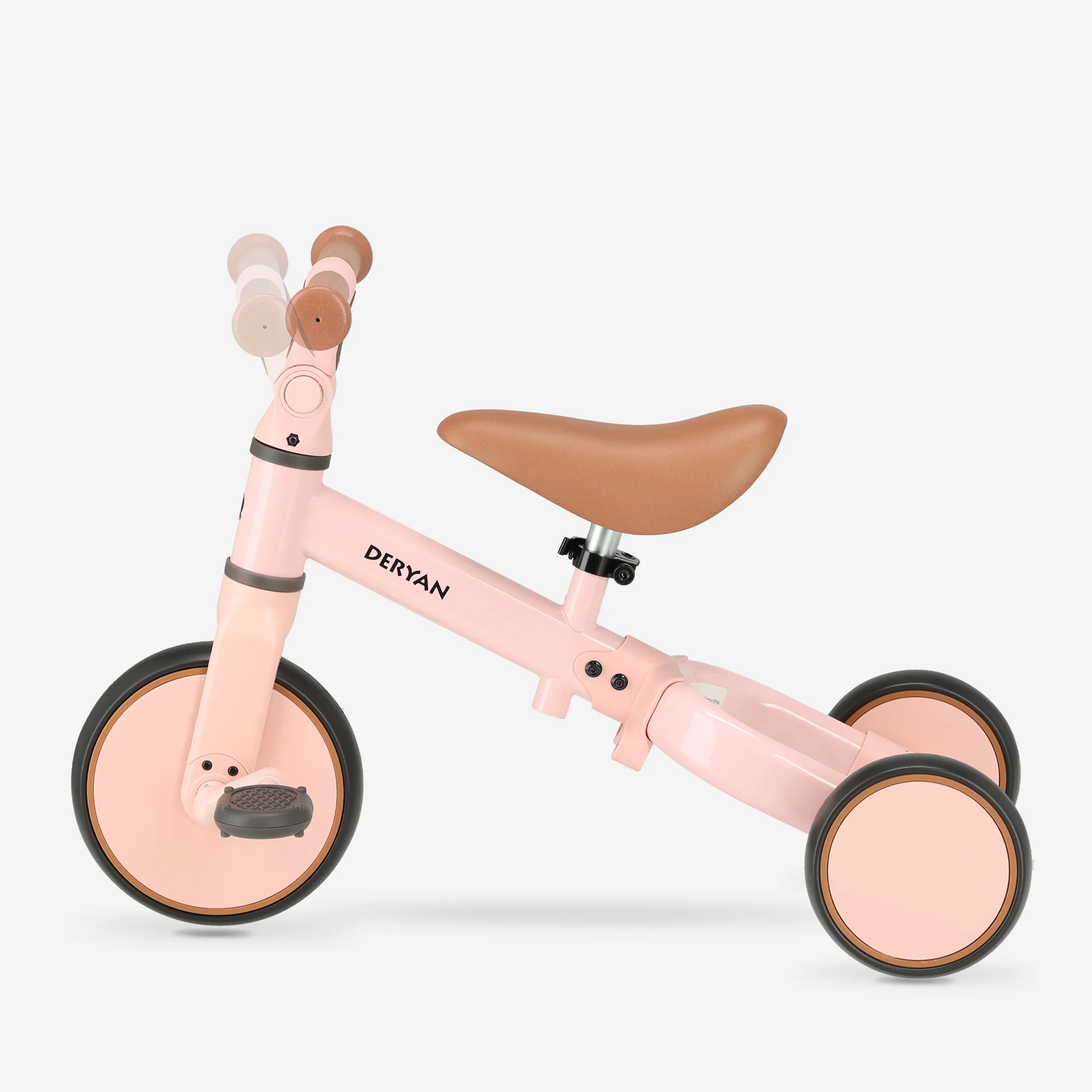 Jaime 4 in 1 Driewieler - Roze - Image 4