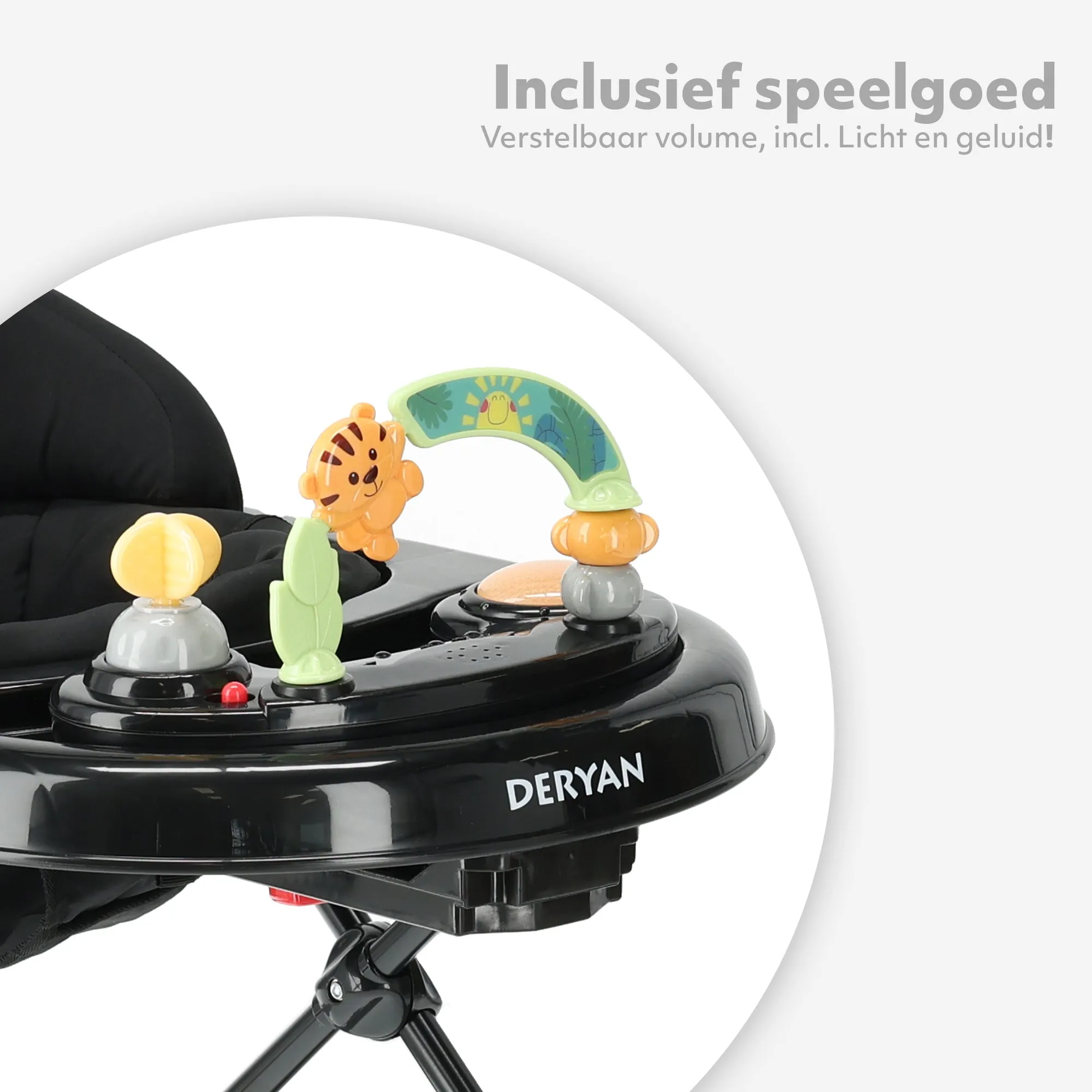 2-in-1 Loopstoel Zwart - Image 5