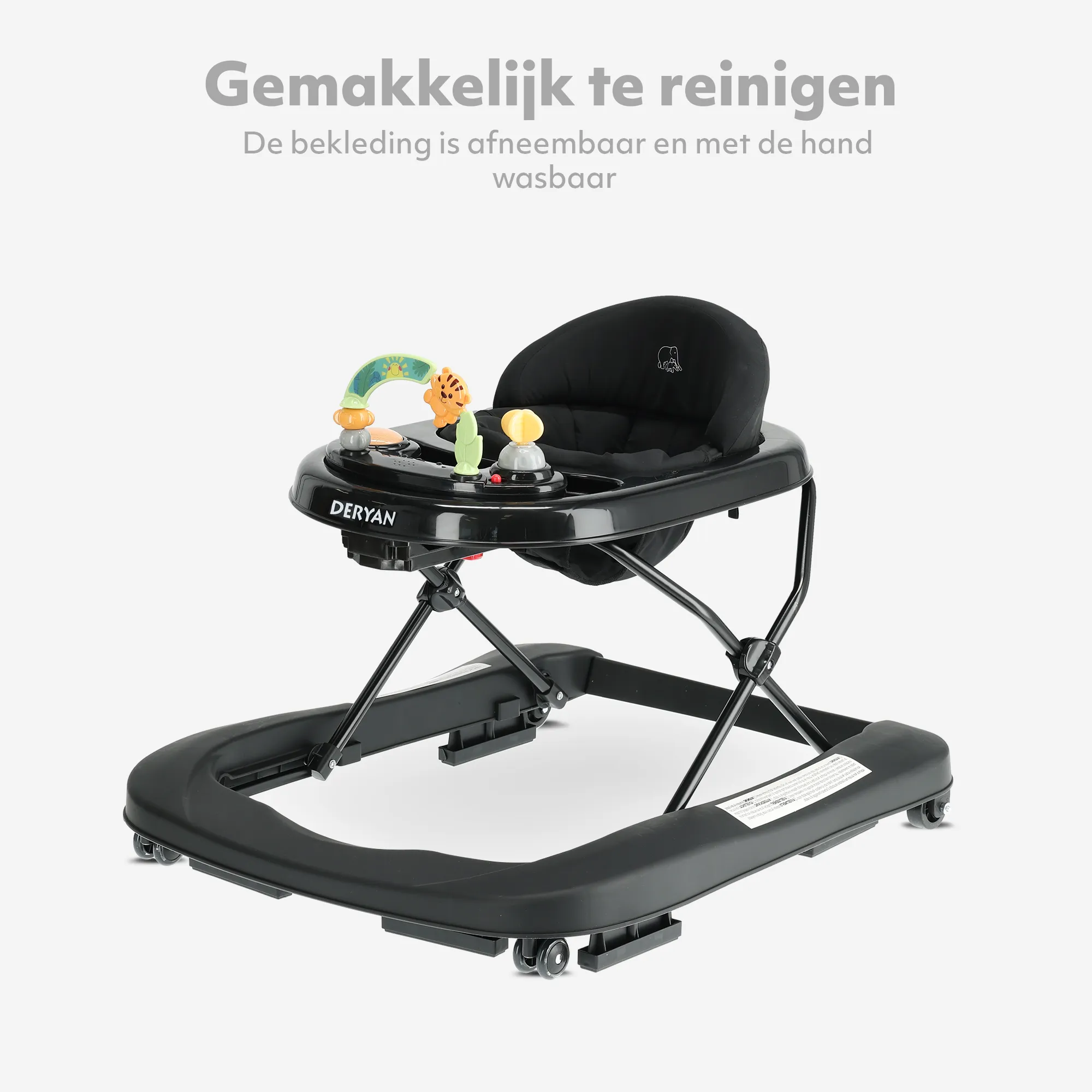 2-in-1 Loopstoel Zwart - Image 7