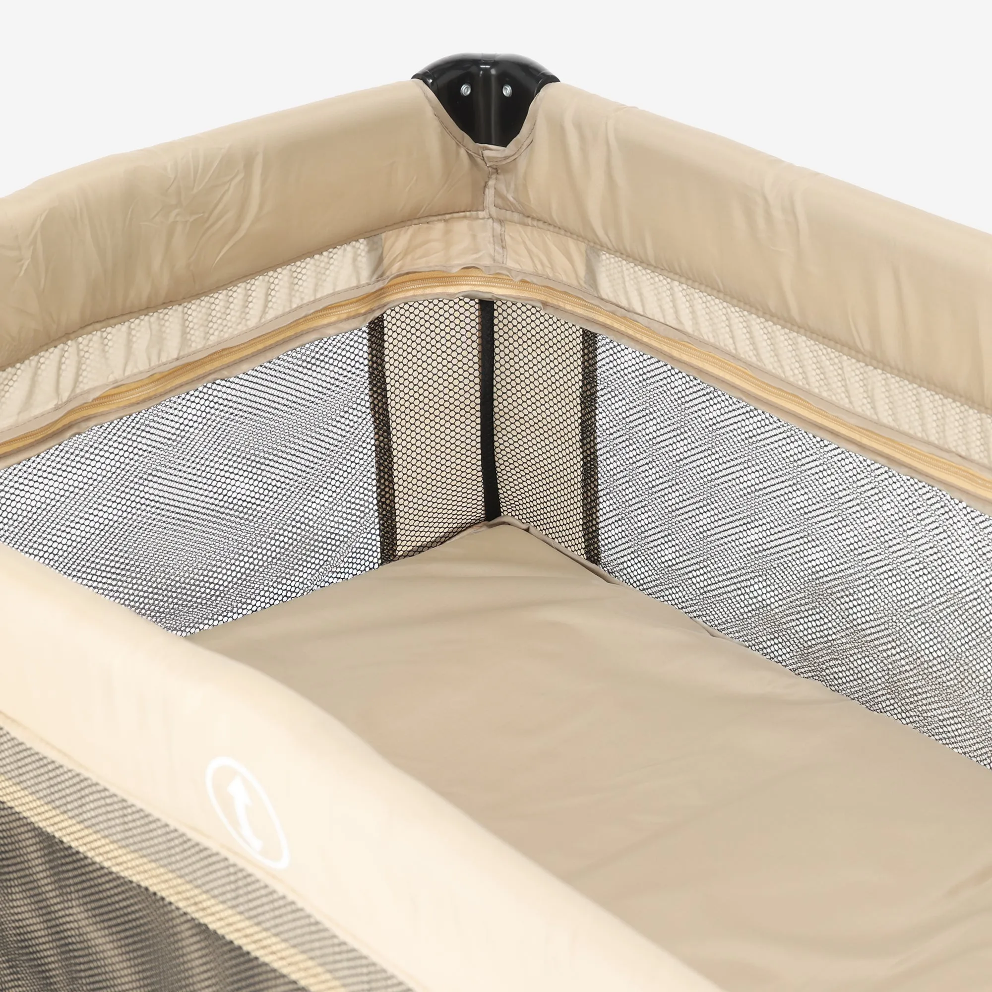 Luxe Campingbed Inclusief transporttas - Inclusief verschoonblad -Inclusief bodemverhoger Nougat - Image 4