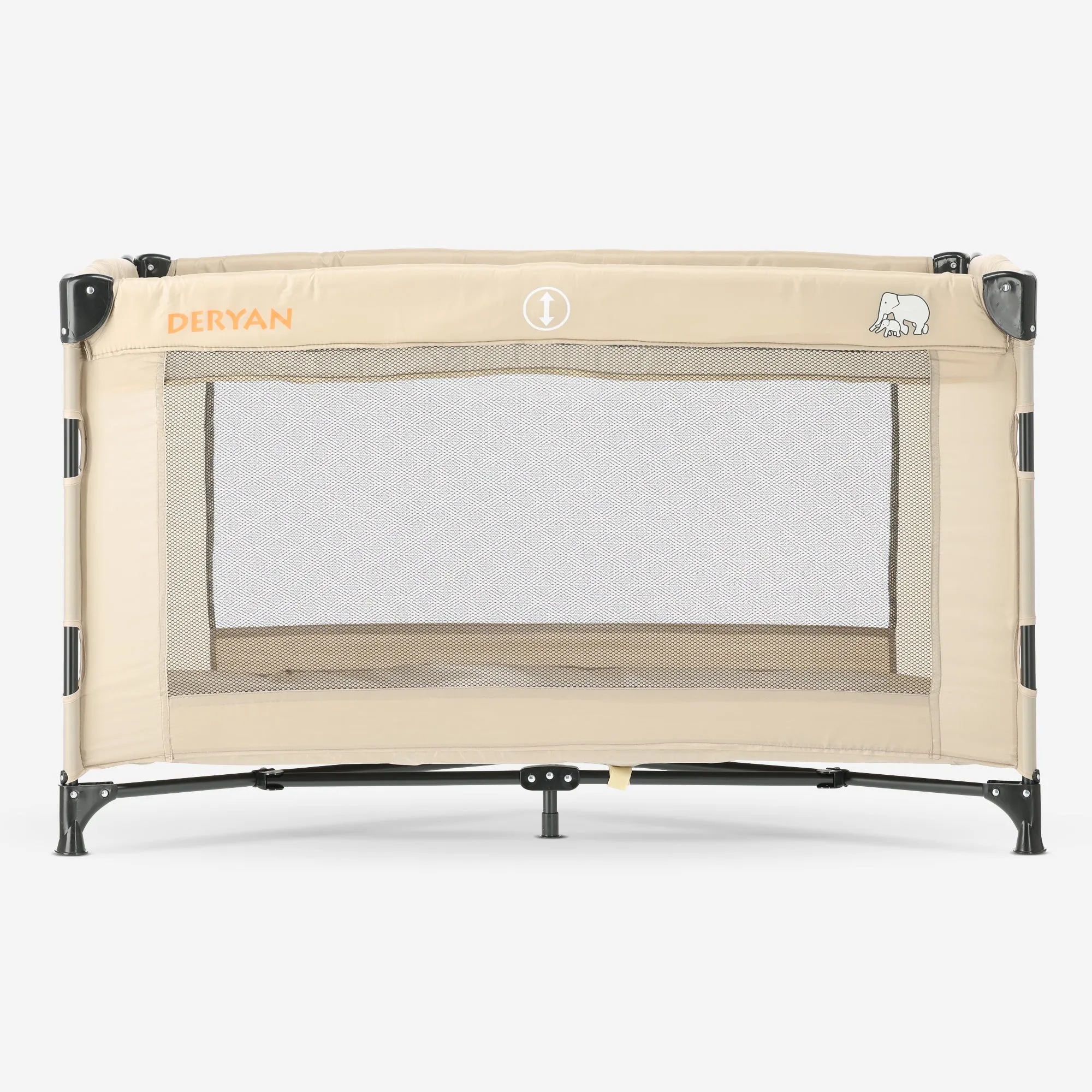 Luxe Campingbed Inclusief transporttas - Inclusief verschoonblad -Inclusief bodemverhoger Nougat - Image 9