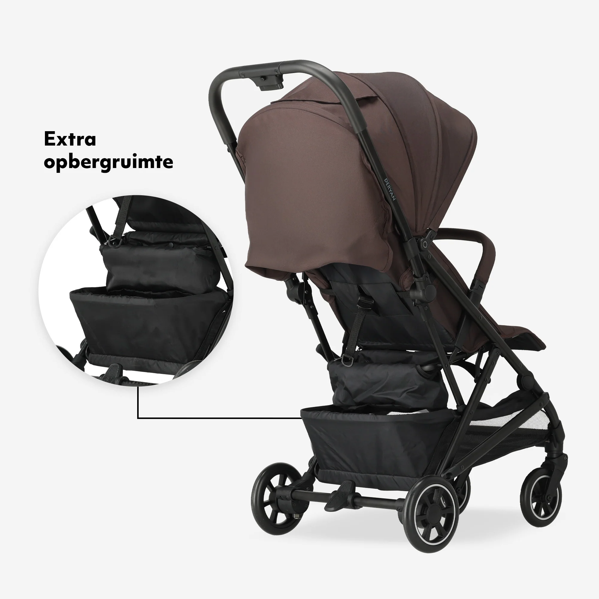 Luxe Easy² Lichtgewicht Buggy - Chocolade - Image 9